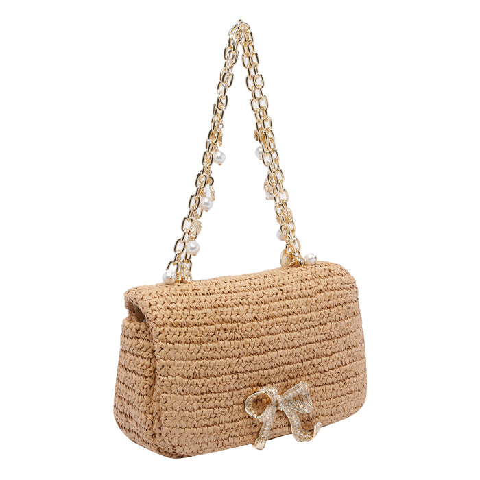 SELF PORTRAIT Bags Beige Raffia