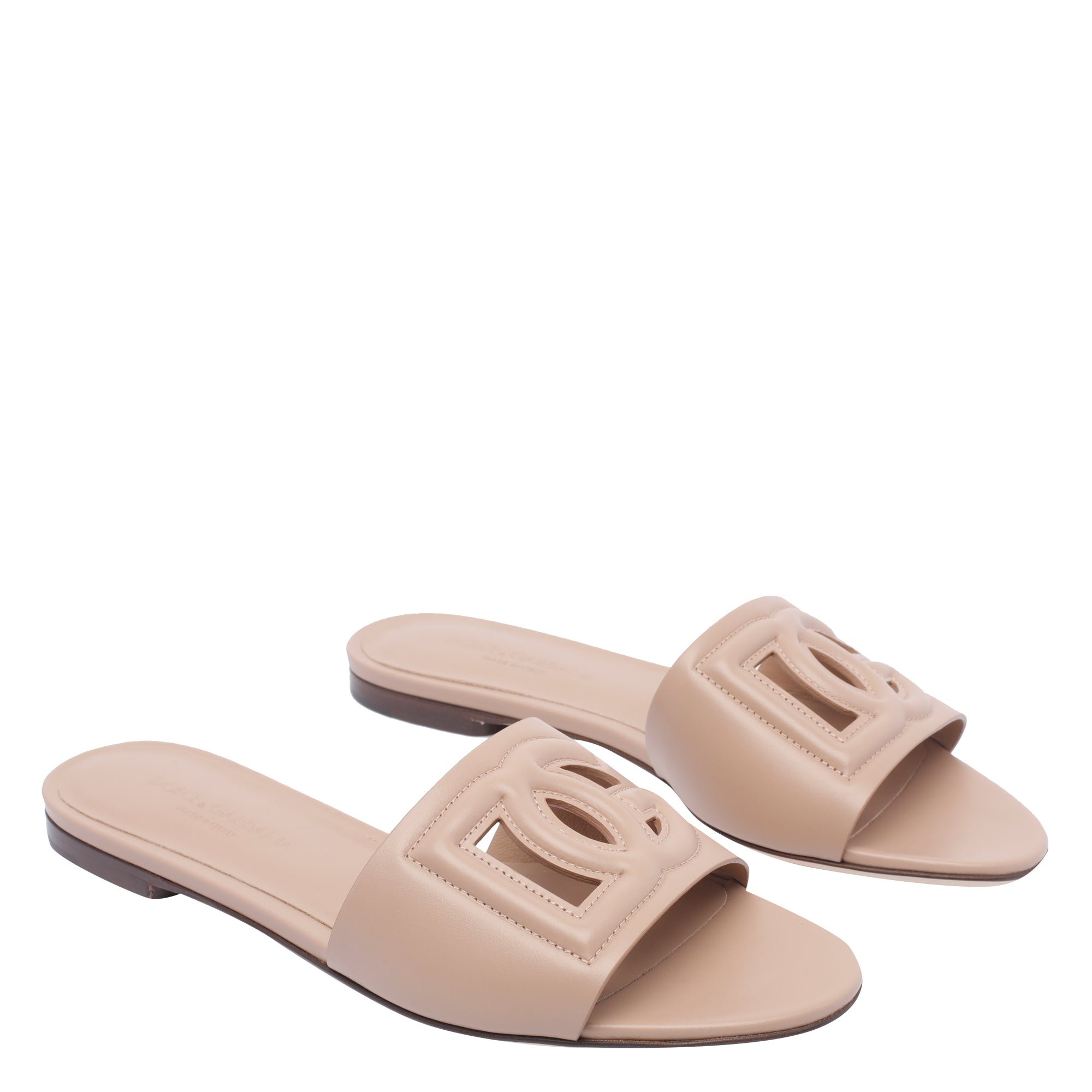 Dolce & Gabbana Sandals Pink Calf Leather/leather Sole