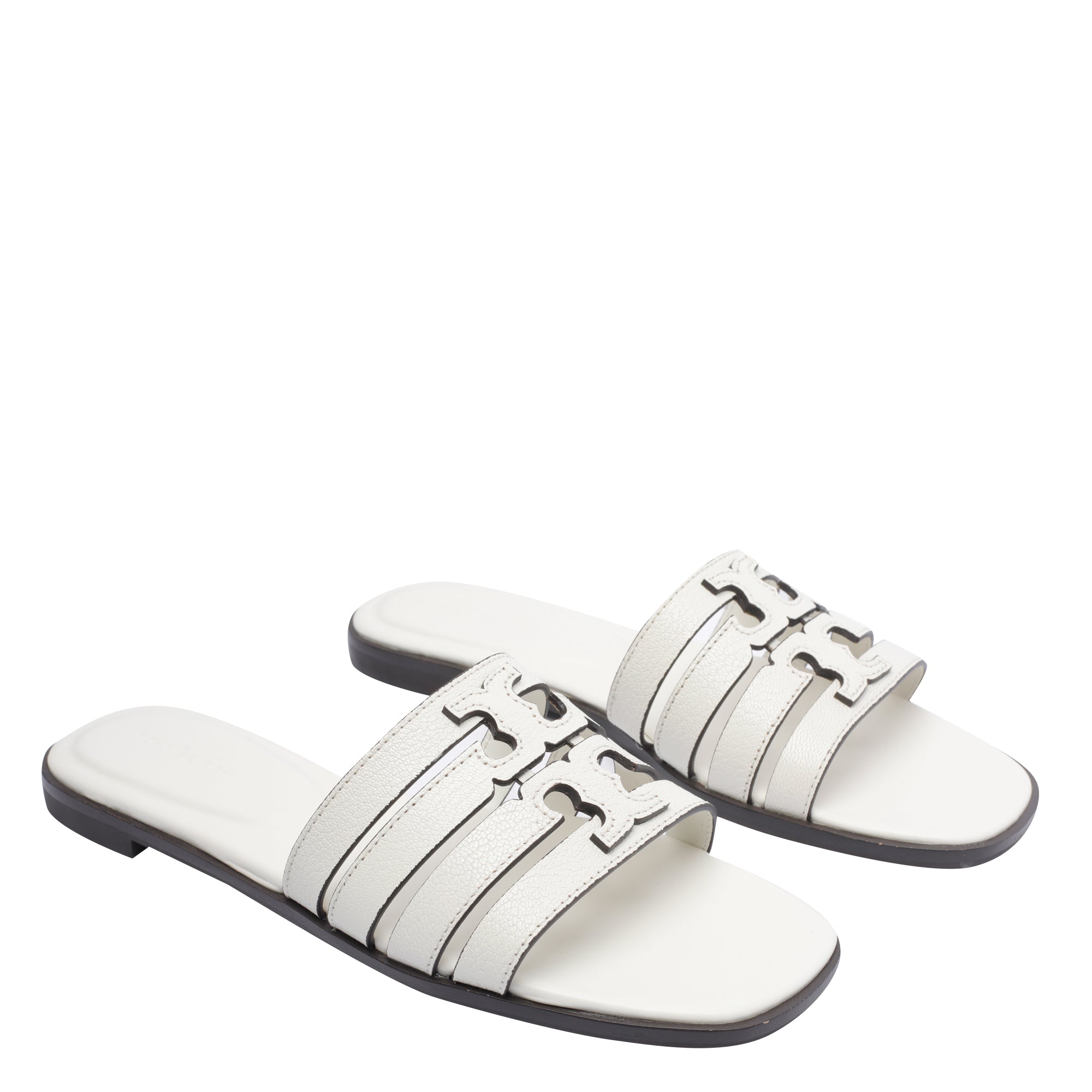 Tory Burch Sandals White Calf Leather/rubber Sole