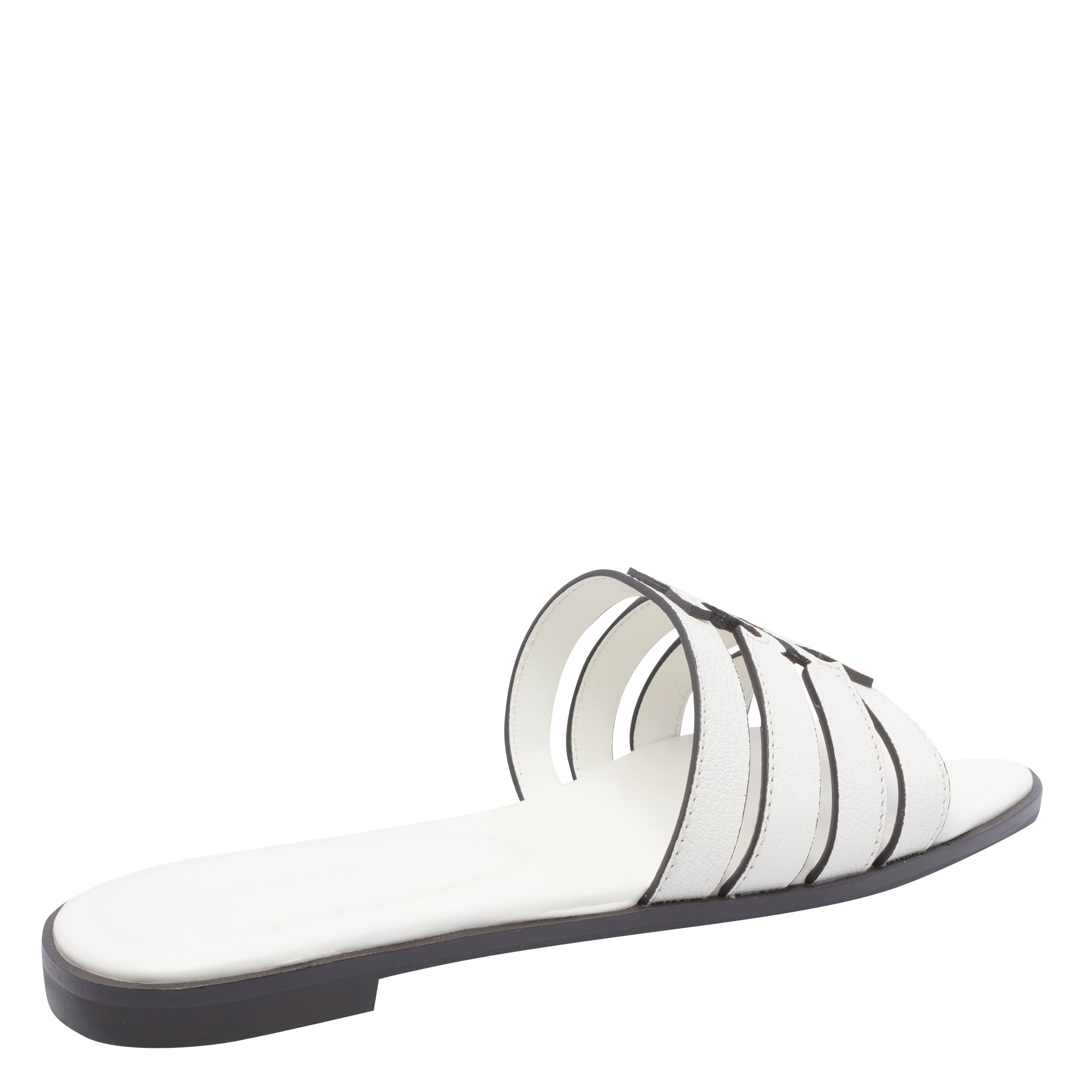 Tory Burch Sandals White Calf Leather/rubber Sole