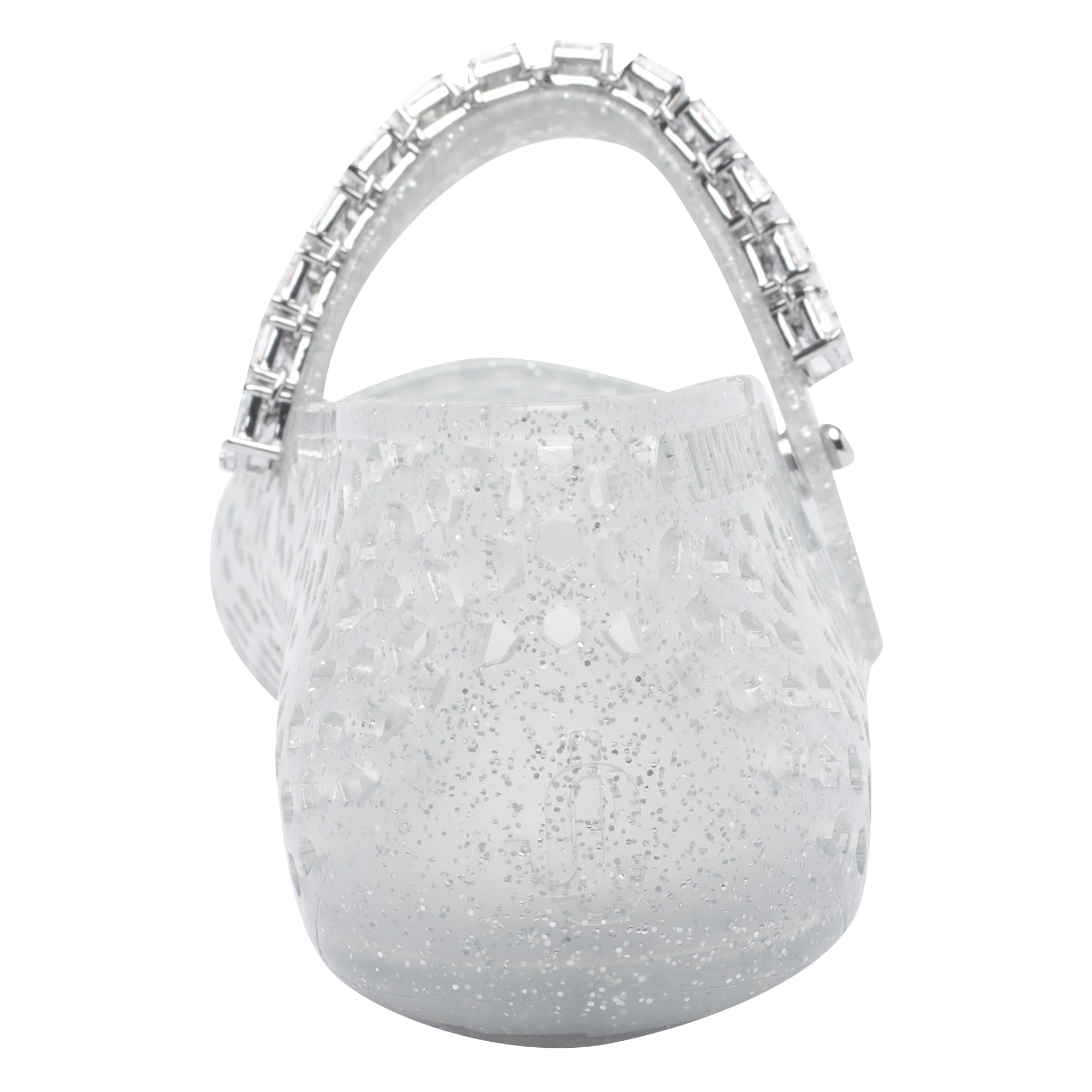 Jimmy Choo Flat Shoes White Rubber Crystal/rubber Sole