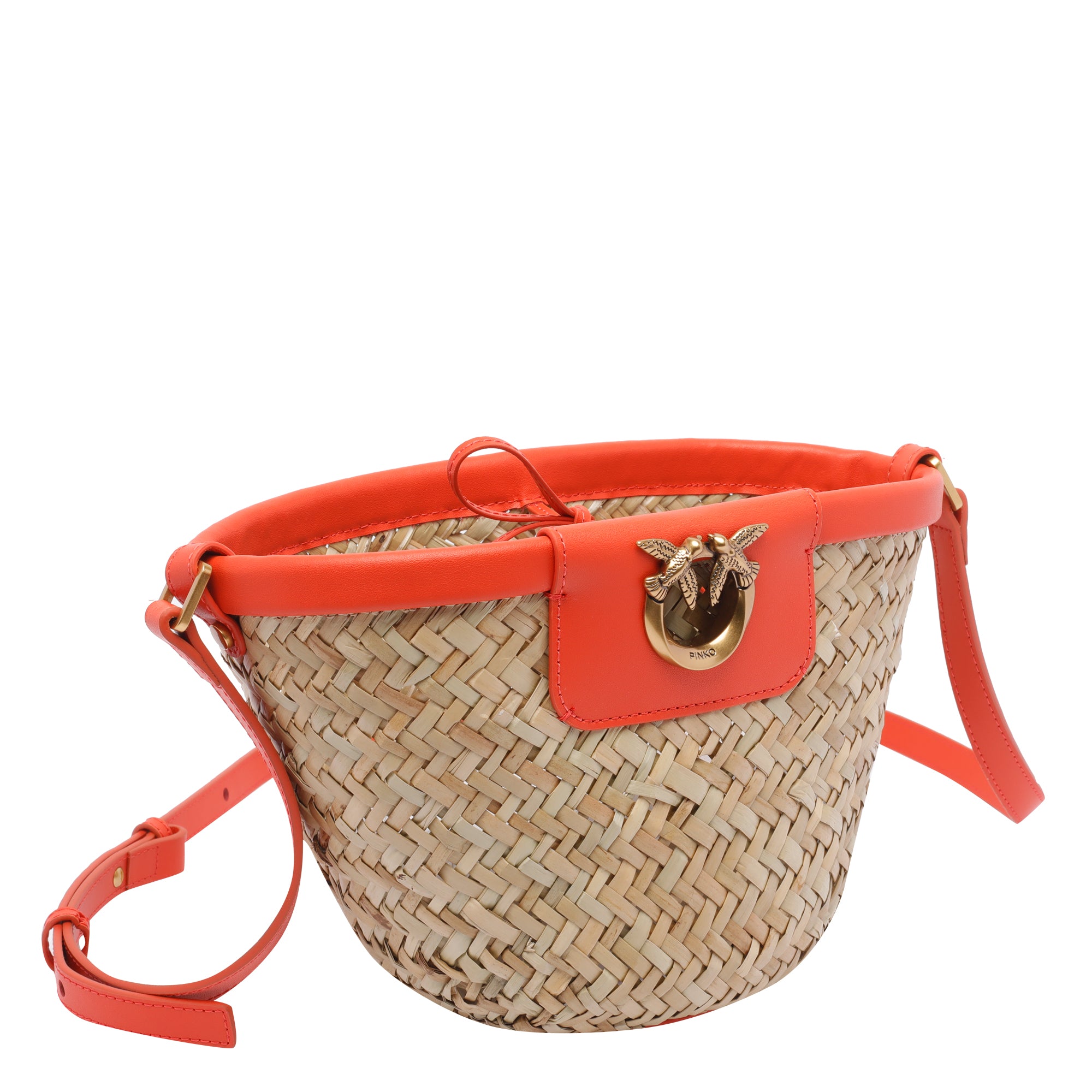 Pinko Bags Red Raffia