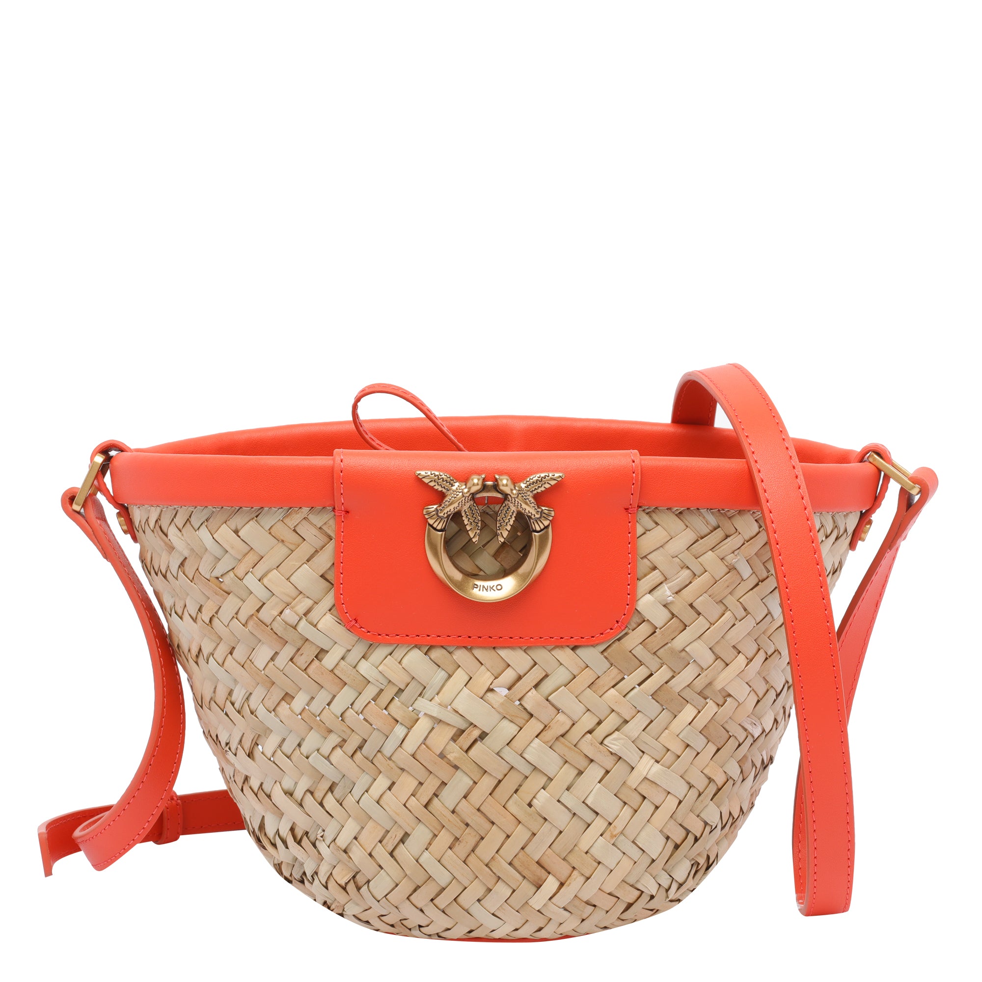 Pinko Bags Red Raffia