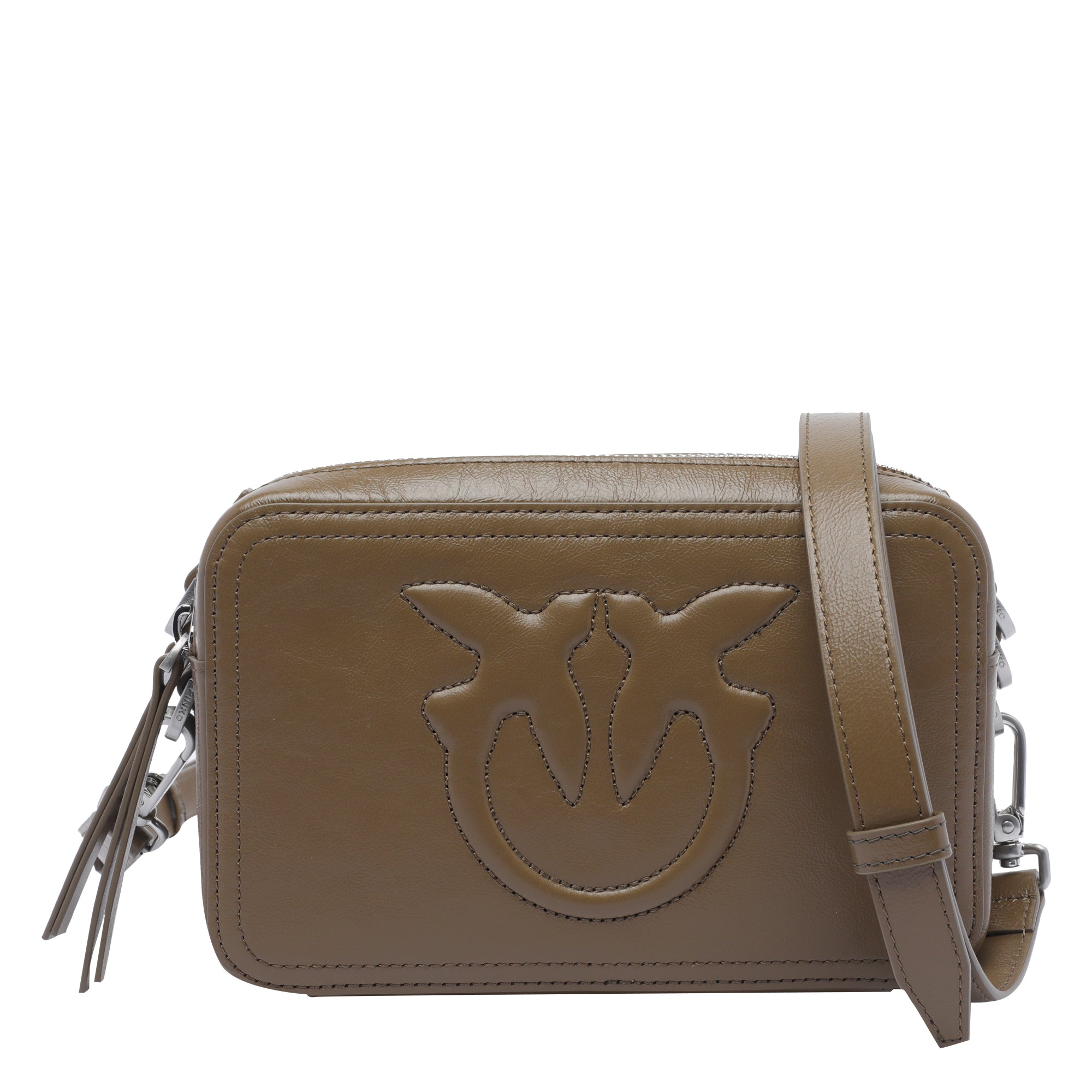 Pinko Bags Green Calf Leather