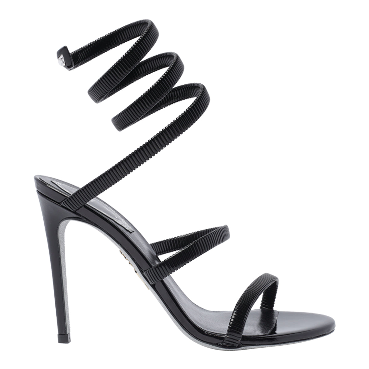 René Caovilla Sandals Black Metal/leather Sole