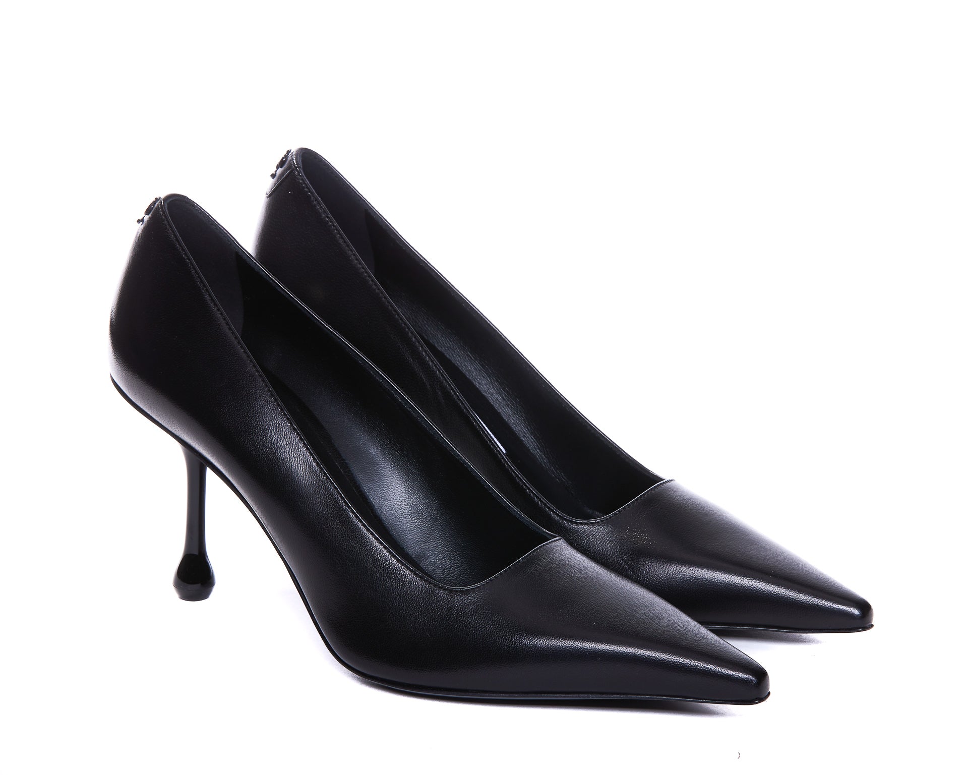 Jimmy Choo With Heel Black Calf Leather/leather Sole