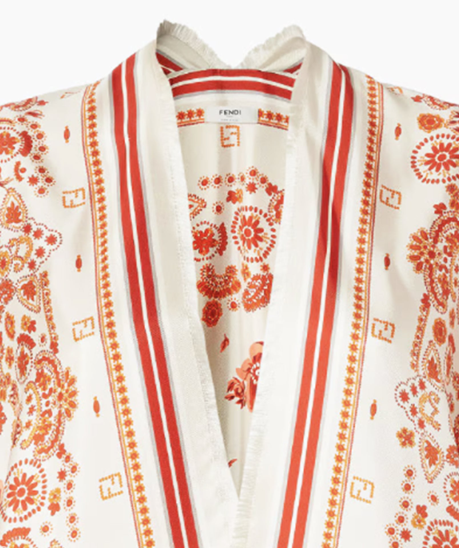 Fendi Jackets Red Silk