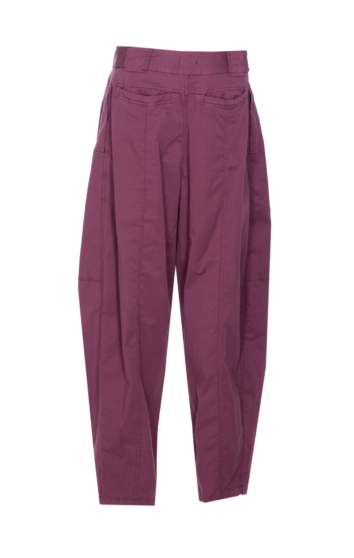 Pinko Trousers Purple Cotton