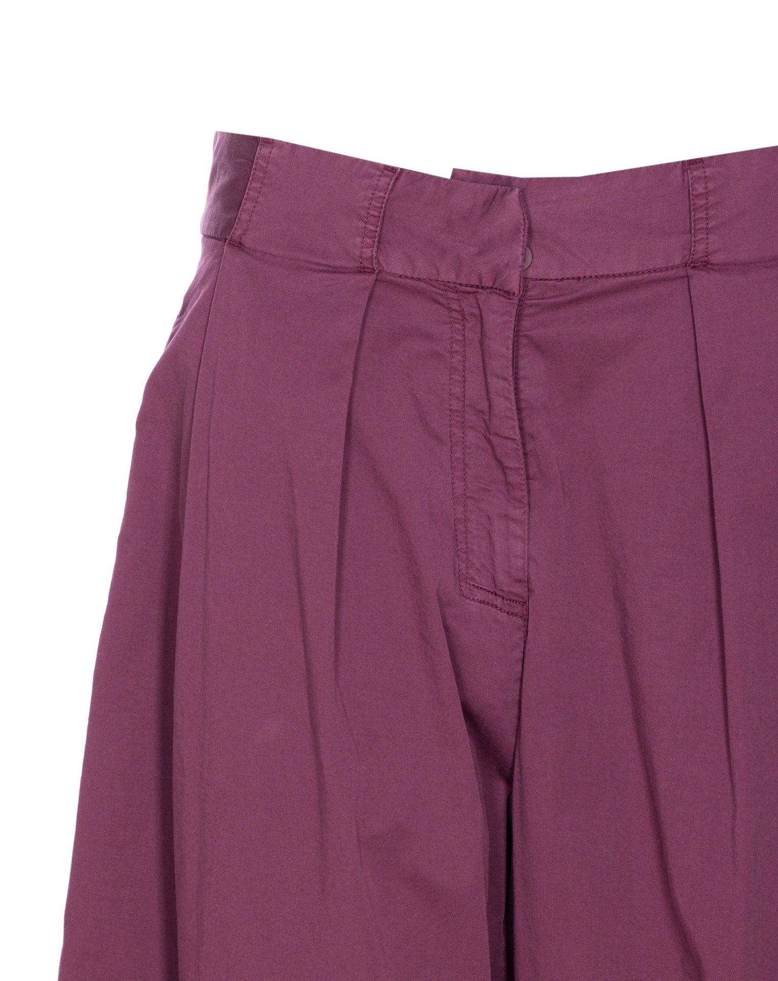 Pinko Trousers Purple Cotton