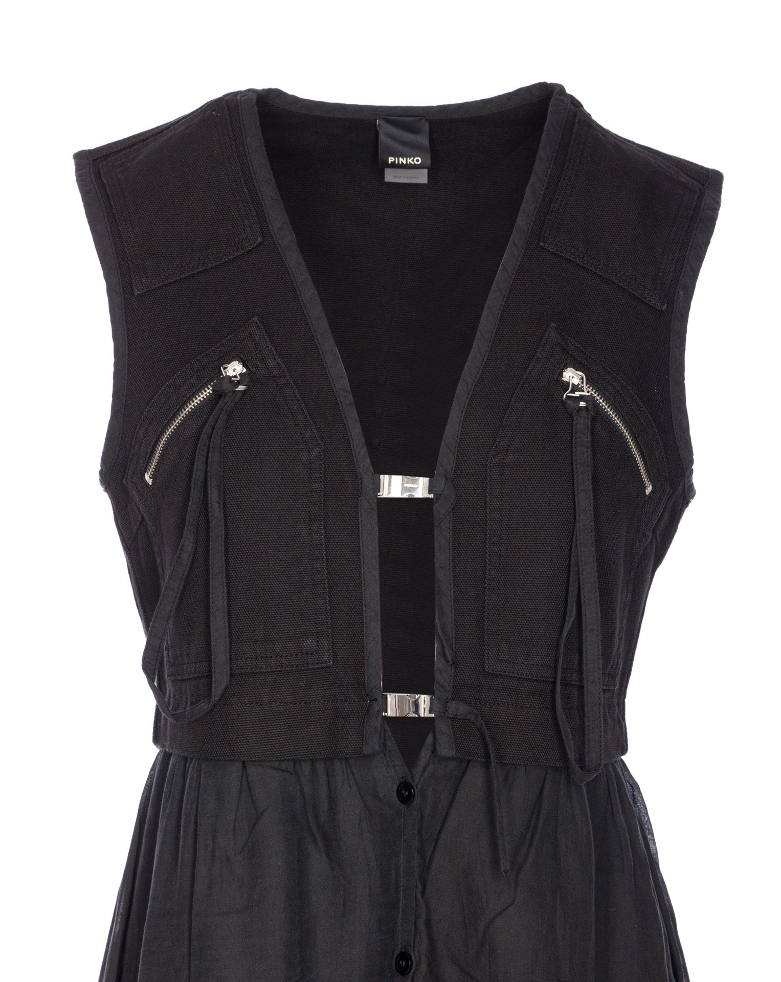 Pinko Dresses Black Cotton