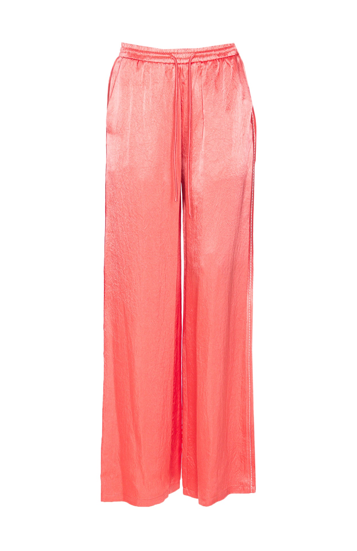 Pinko Trousers Pink Acetate