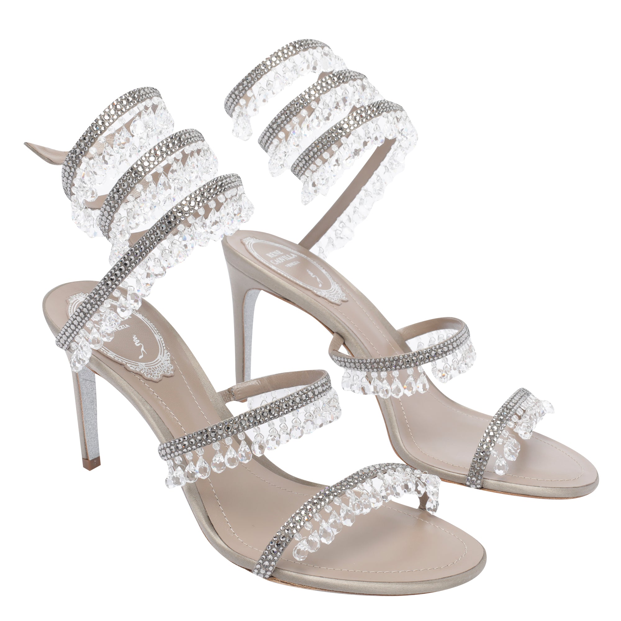 René Caovilla Sandals Grey