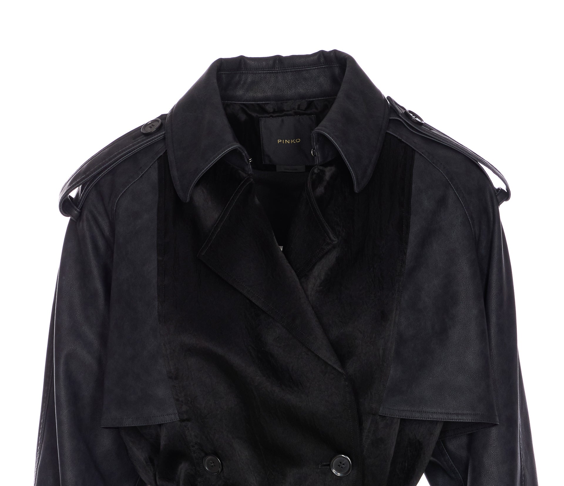 Pinko Coats Black Acetate