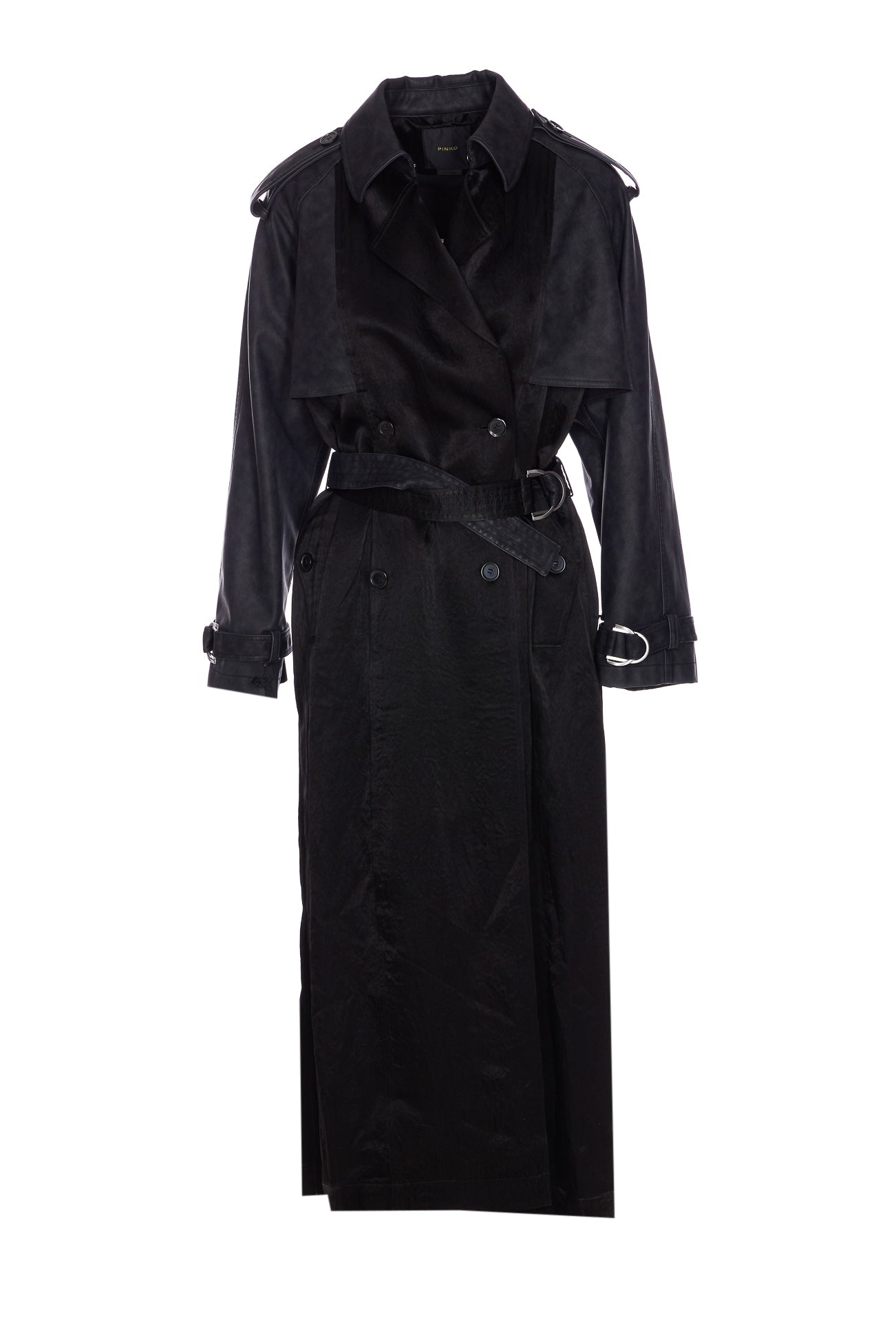 Pinko Coats Black Acetate
