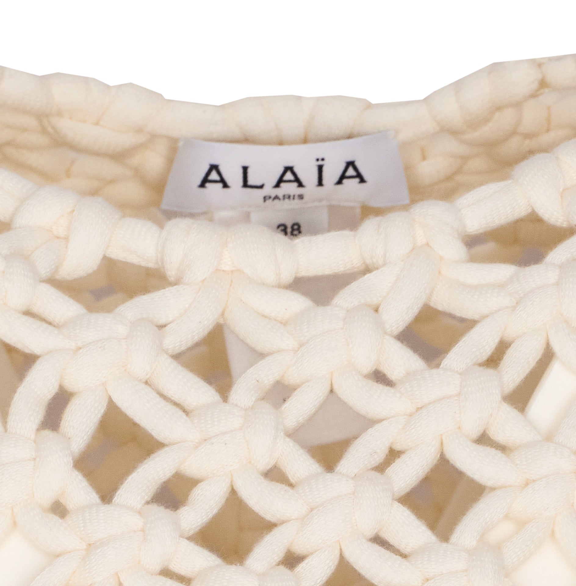 Alaia Top White Cotton