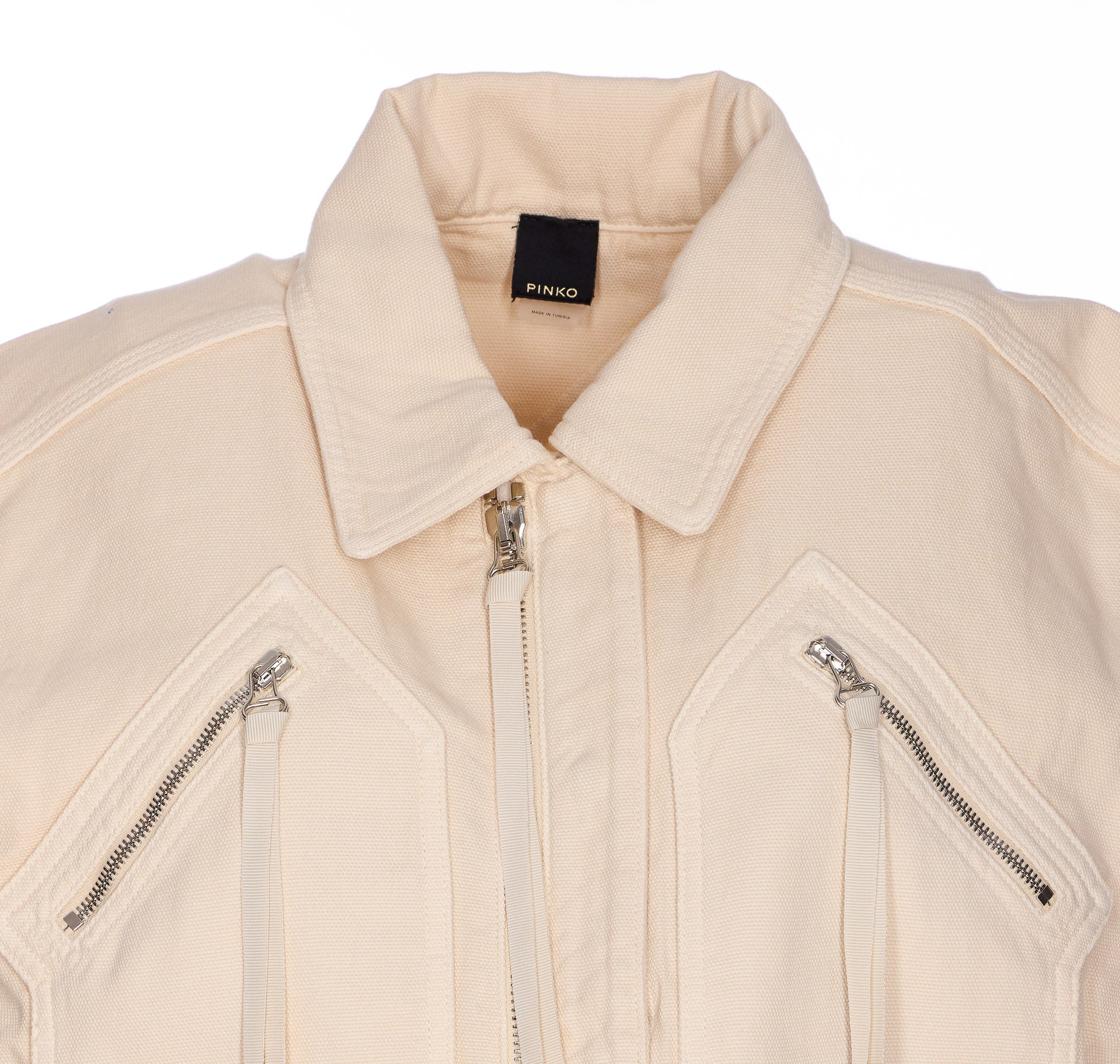 Pinko Jackets Beige Cotton