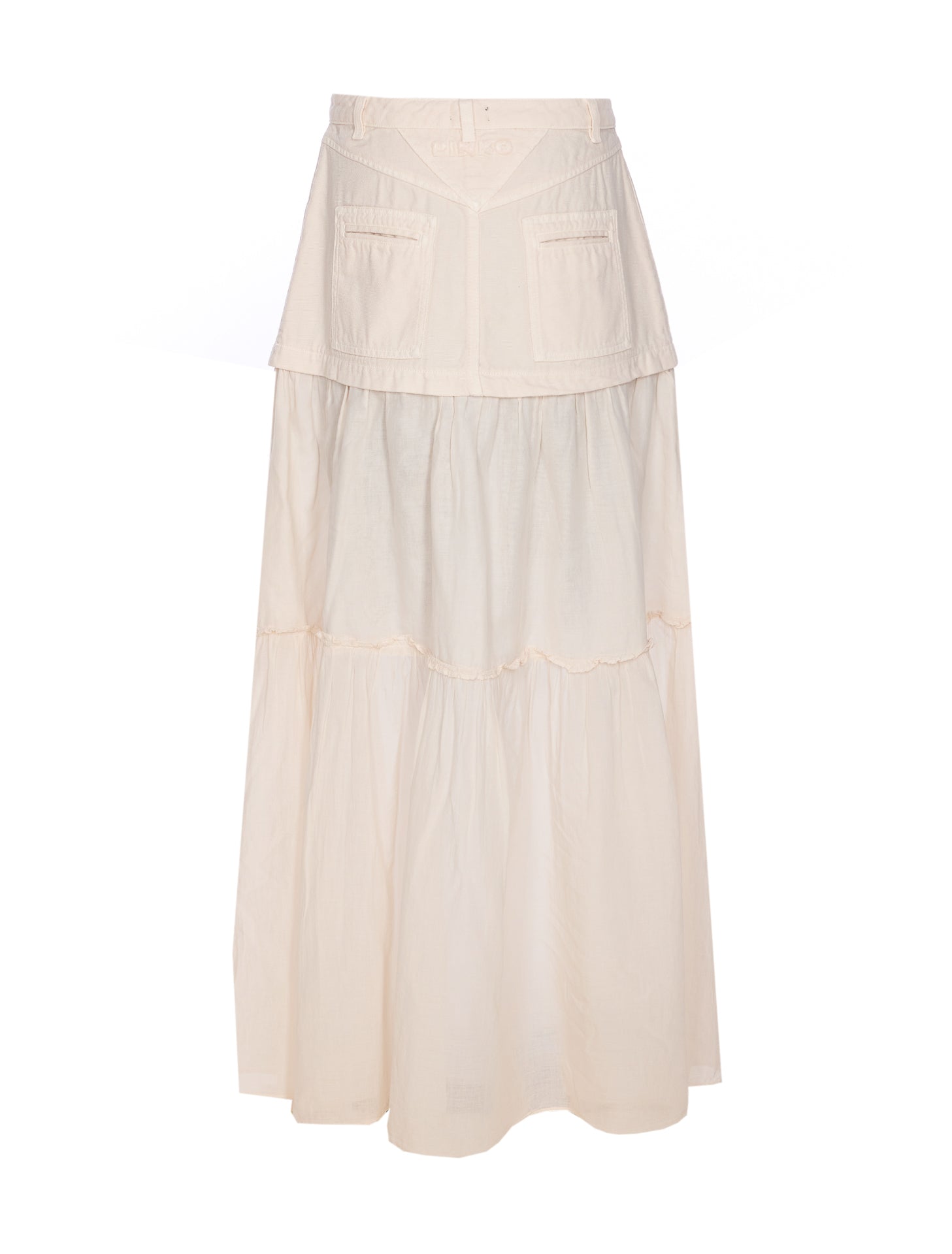 Pinko Skirts White Cotton