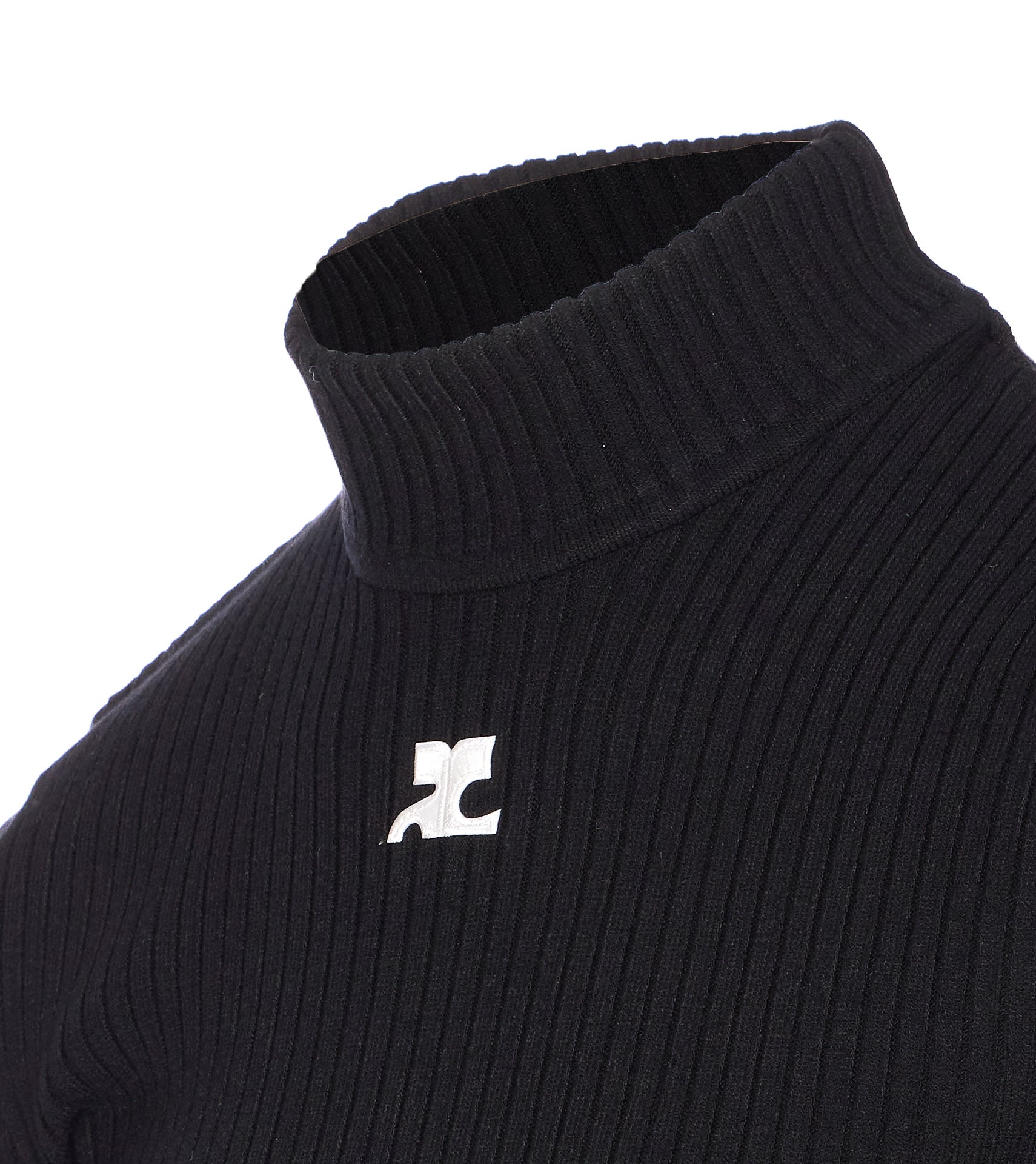 Courreges T-Shirts And Polos Black Viscose