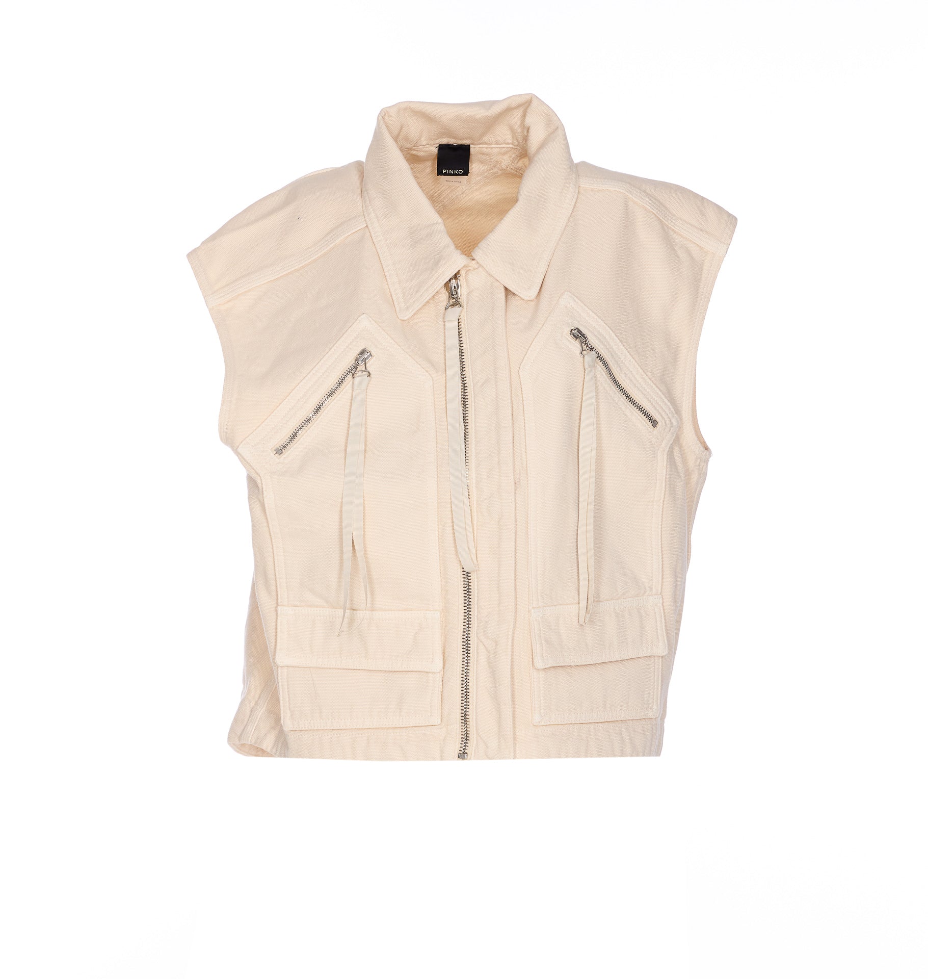 Pinko Jackets Beige Cotton