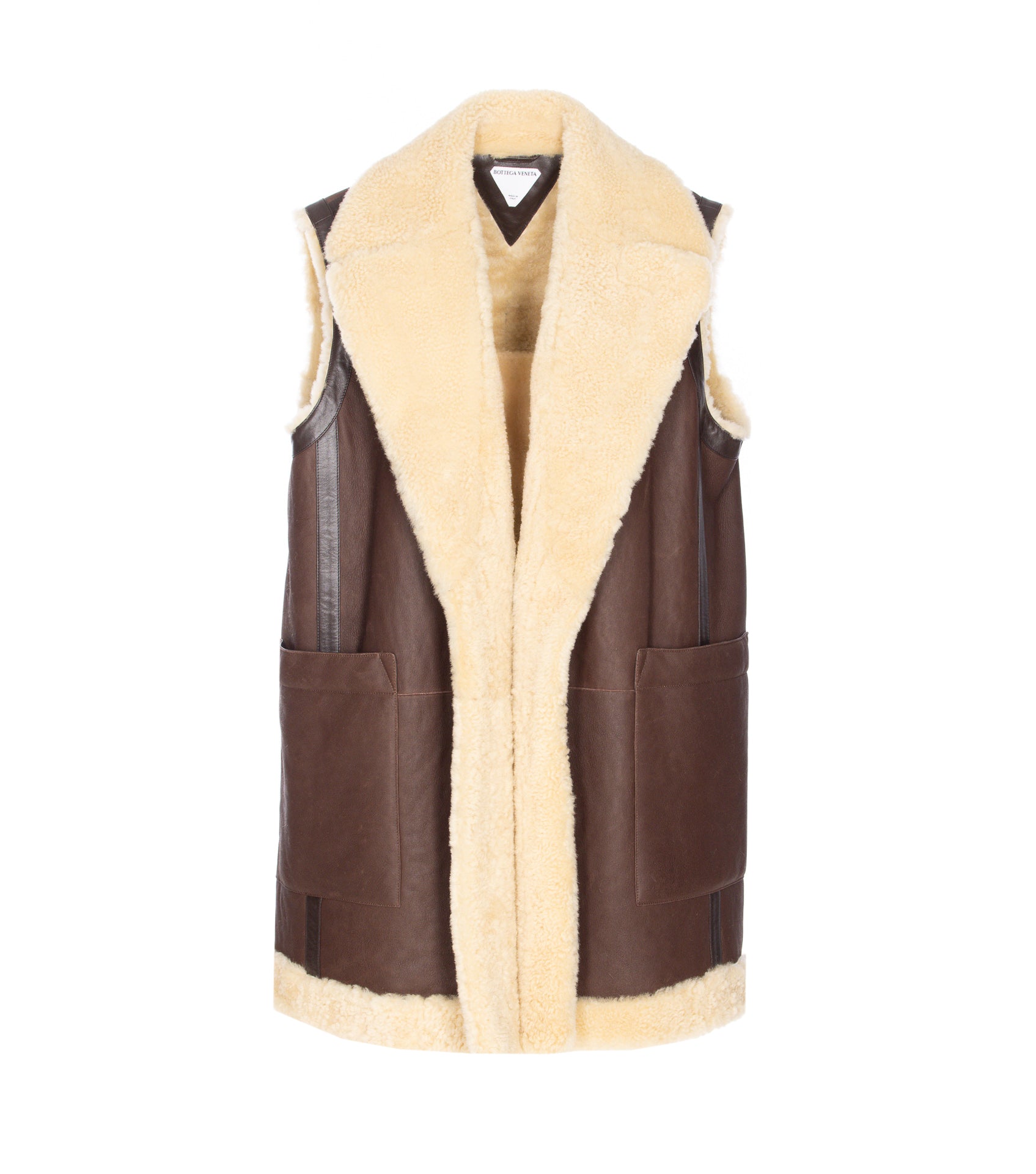 Bottega Veneta Jackets Brown Real Fur
