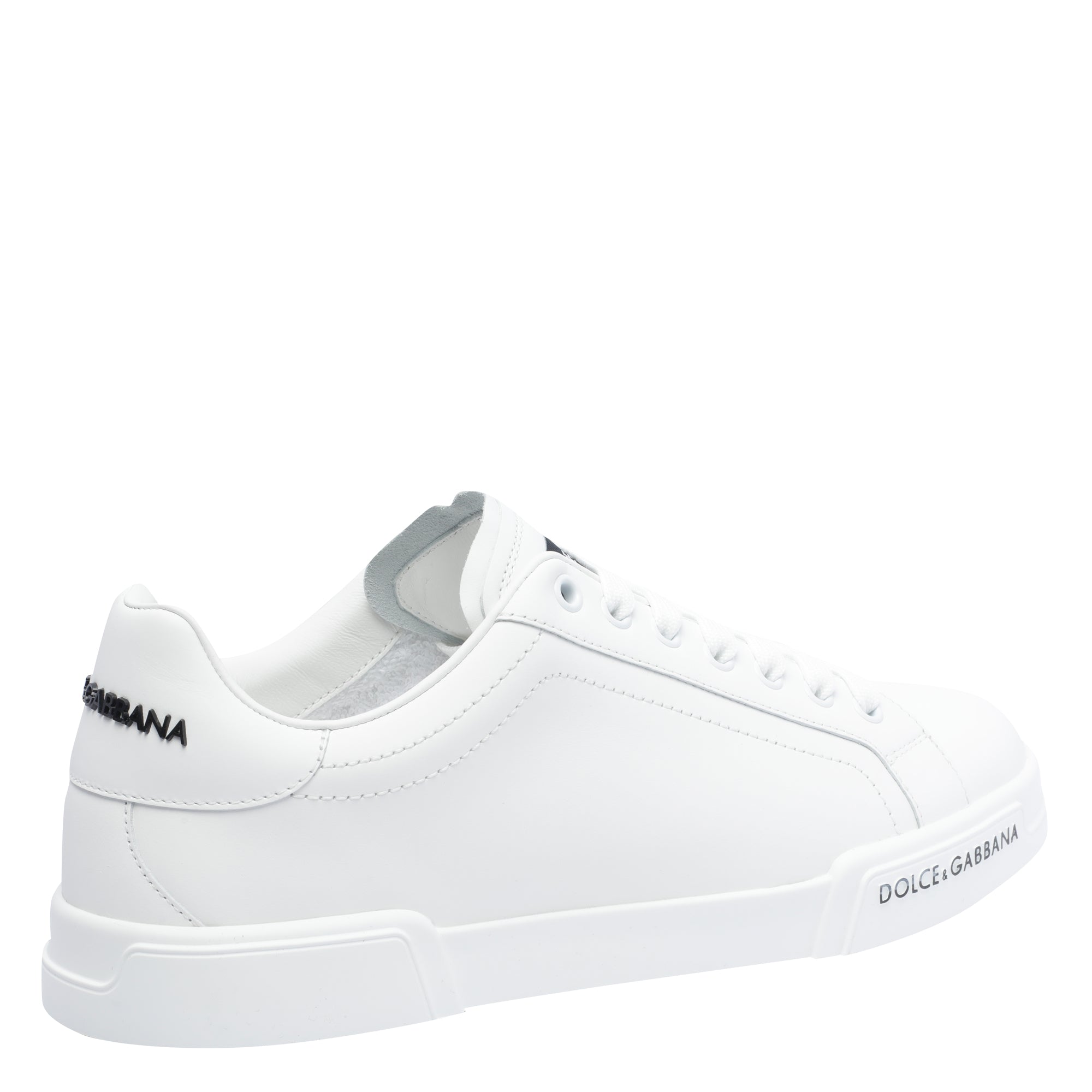 Dolce & Gabbana Sneakers White Calf Leather/rubber Sole