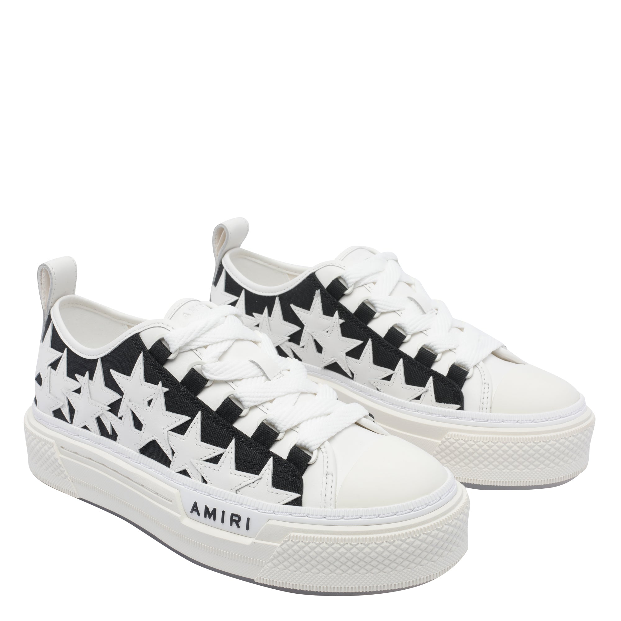 Amiri Sneakers Black Calf Leather/rubber Sole