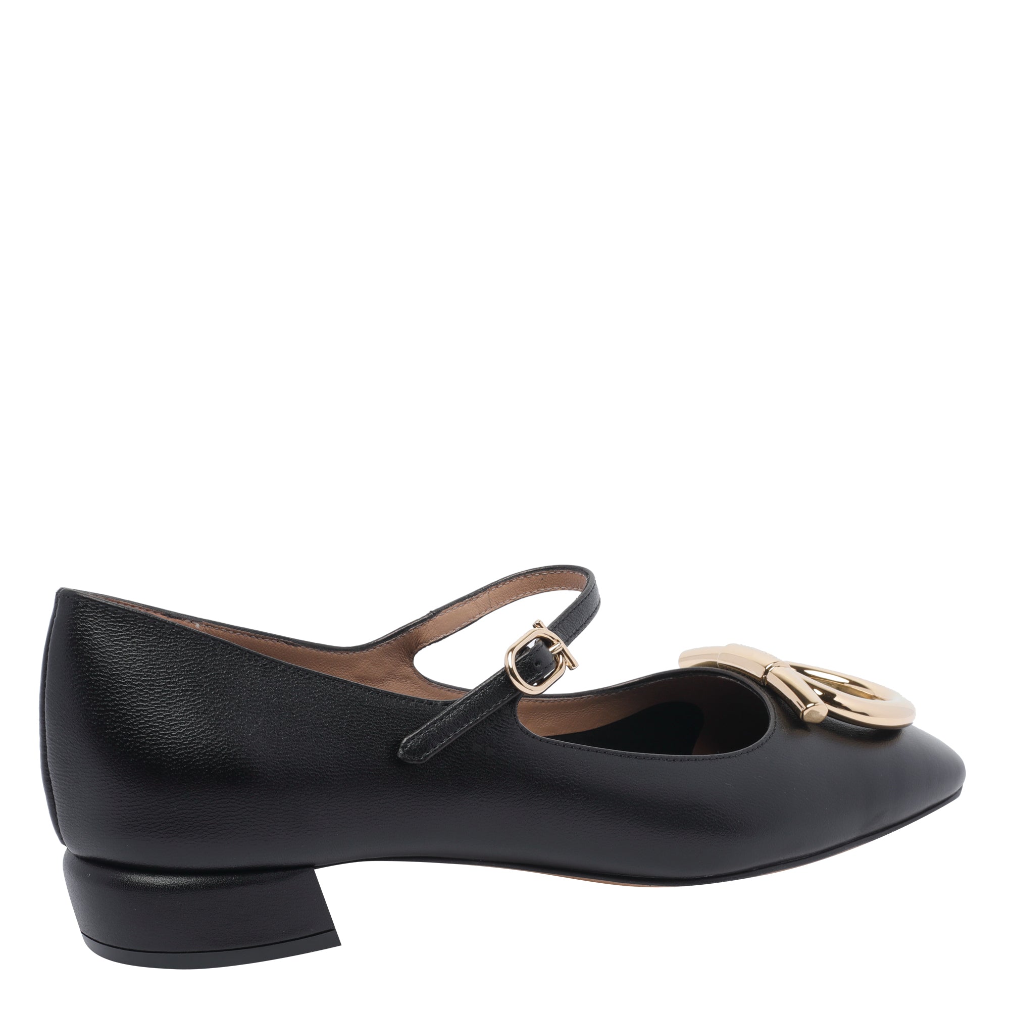 Ferragamo Flat shoes Black Calf Leather/leather Sole