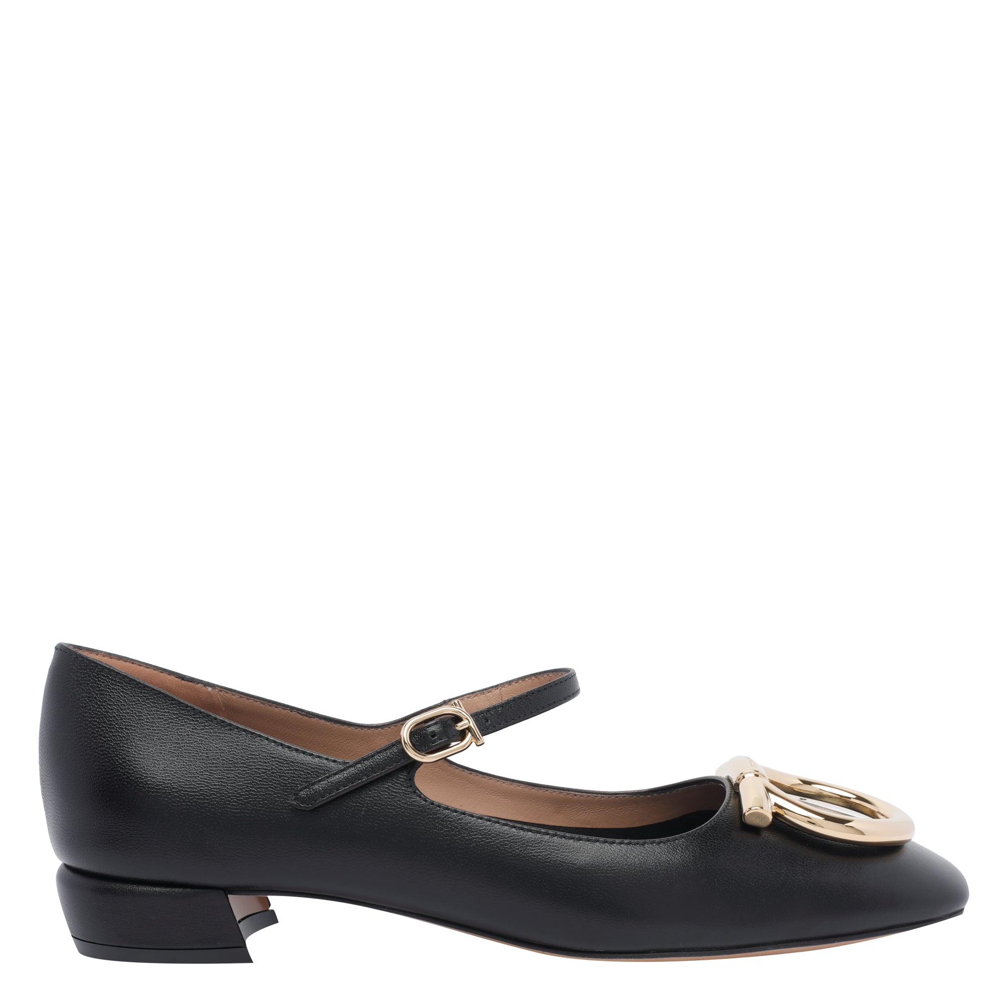 Ferragamo Flat shoes Black Calf Leather/leather Sole