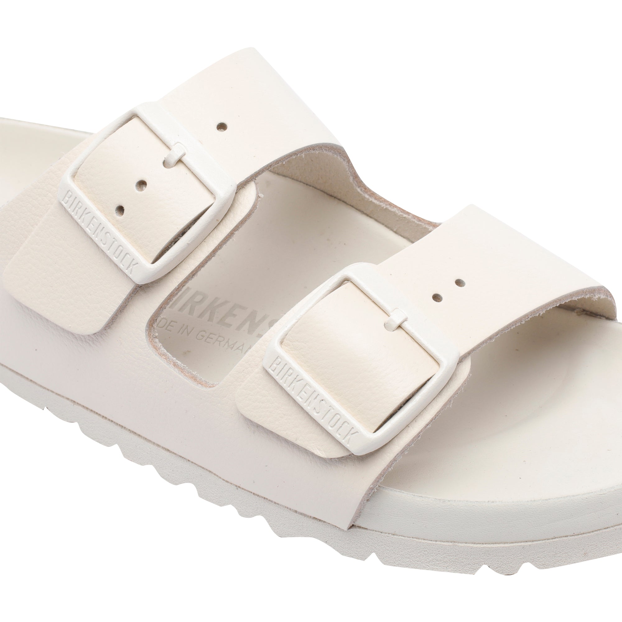 Birkenstock Sandals White Calf Leather/rubber Sole