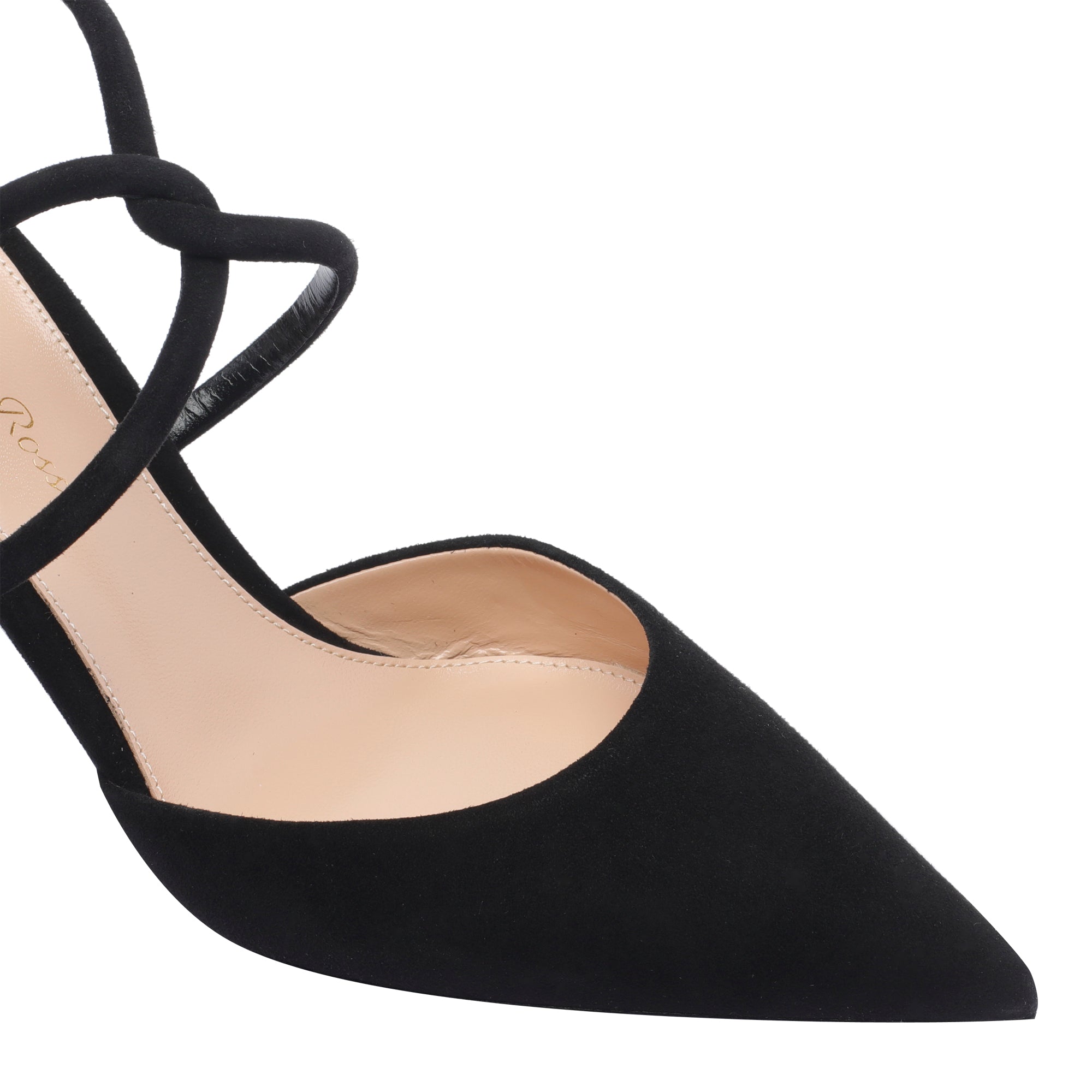 Gianvito Rossi With Heel Black Suede Leather/leather Sole