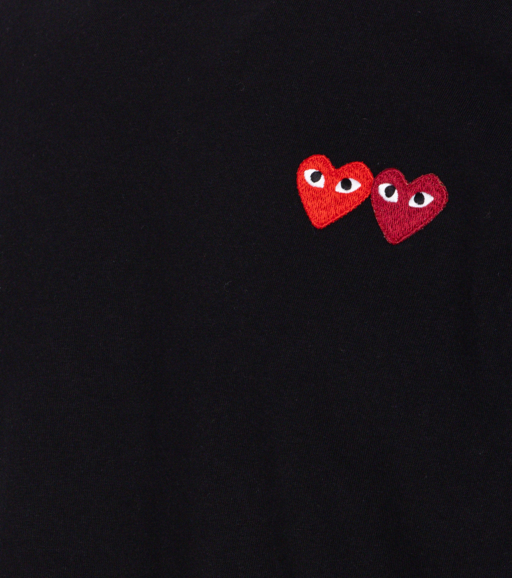 Comme Des Garcons Play T-Shirts And Polos Black Cotton