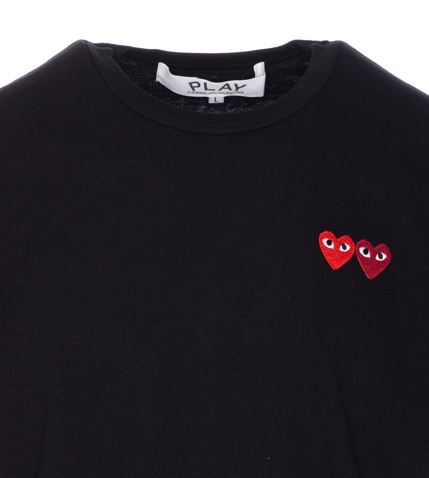 Comme Des Garcons Play T-Shirts And Polos Black Cotton