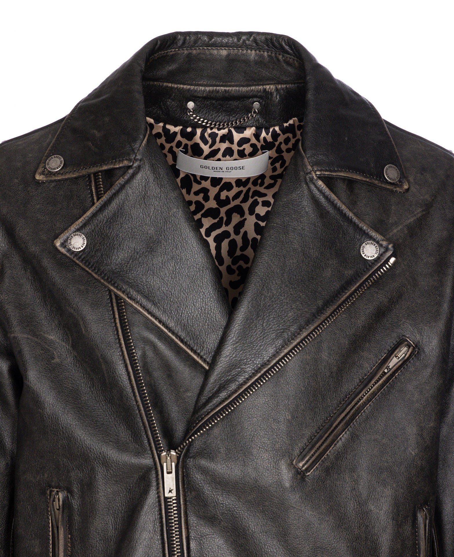 Golden Goose Jackets Black Cow Leather