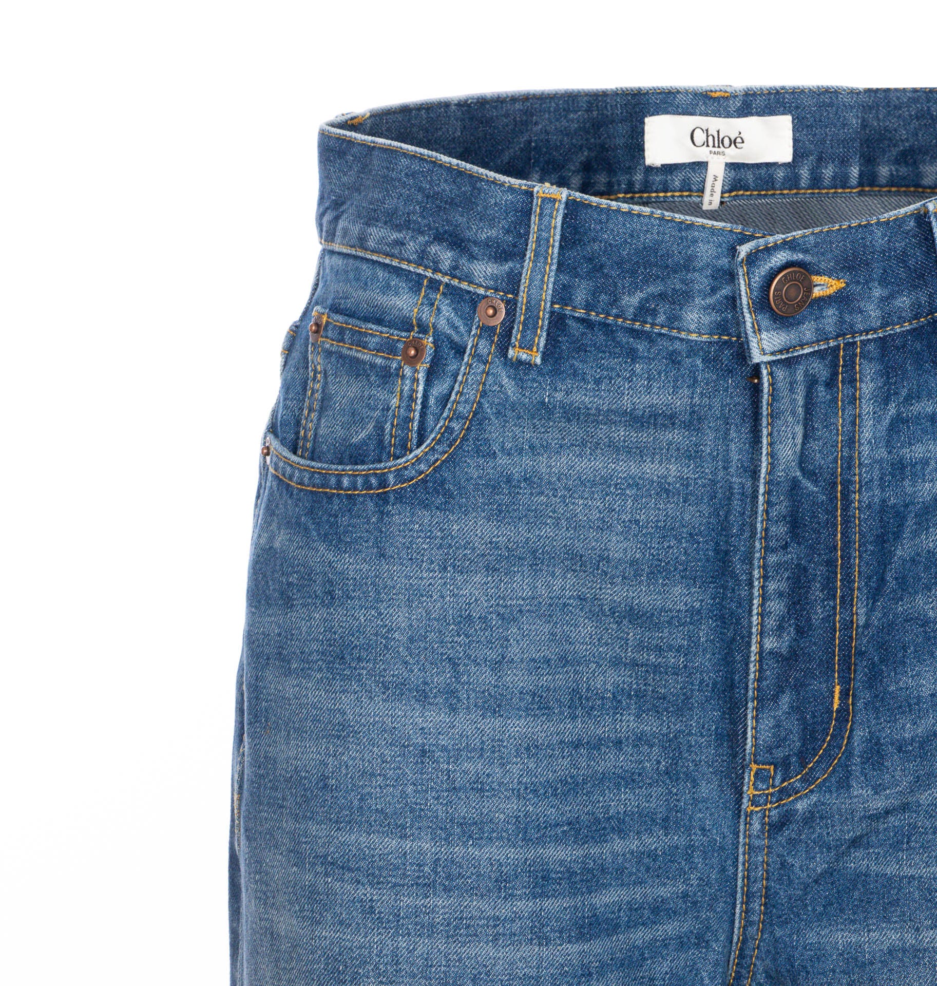 Chloè Jeans Blue Cotton