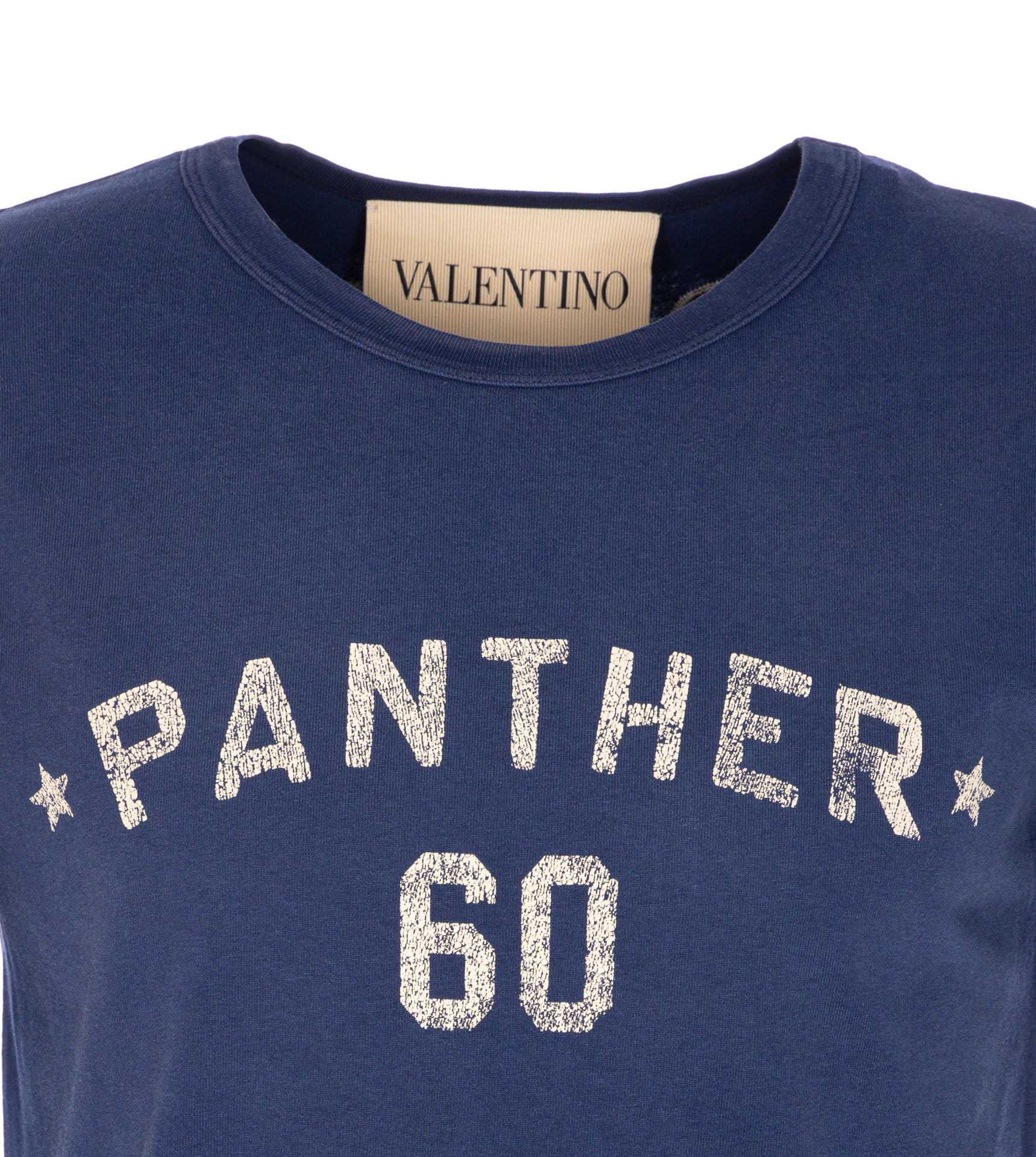 Valentino Garavani T-Shirts And Polos Blue Cotton