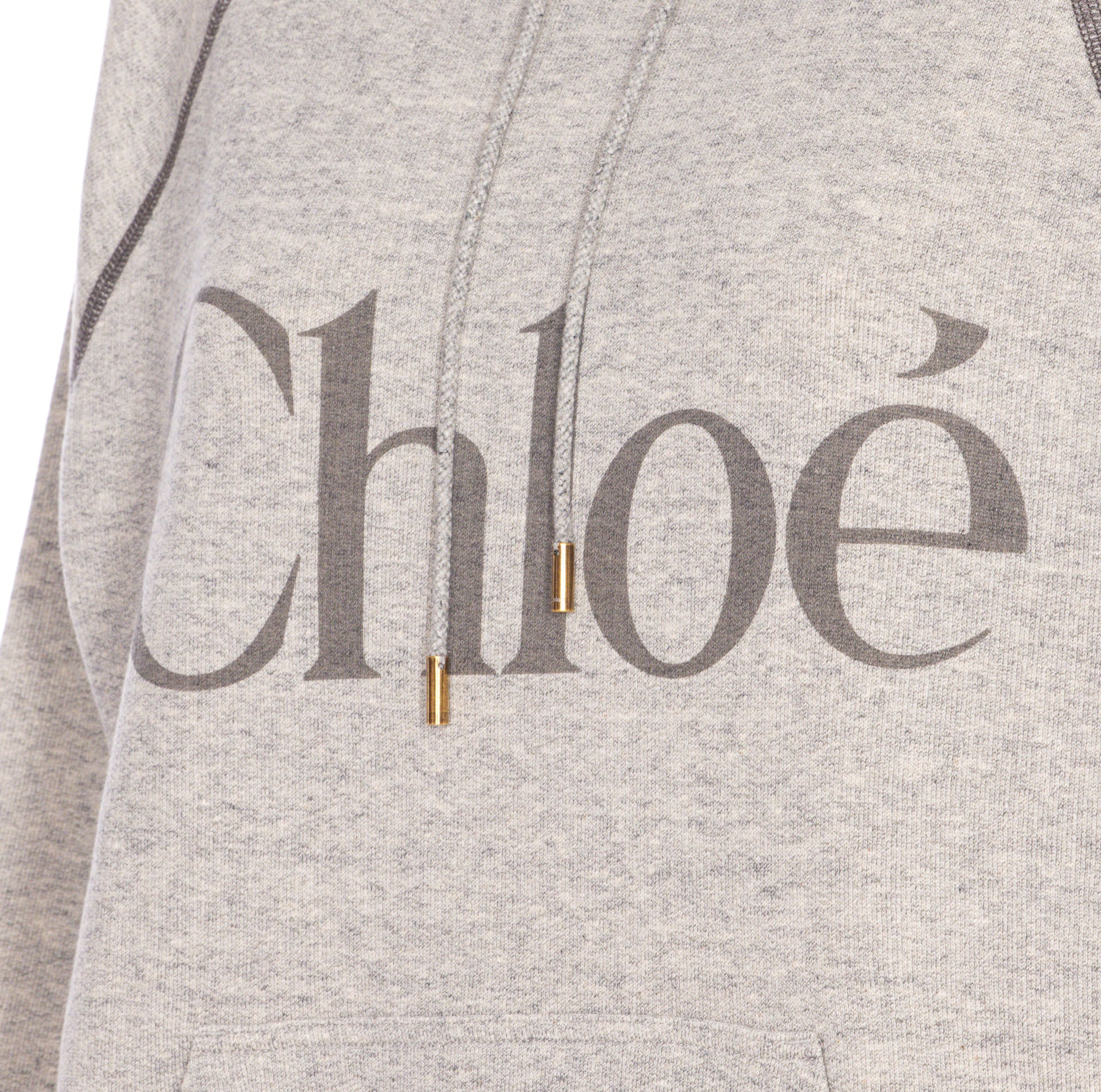 Chloè Sweaters Grey Cotton