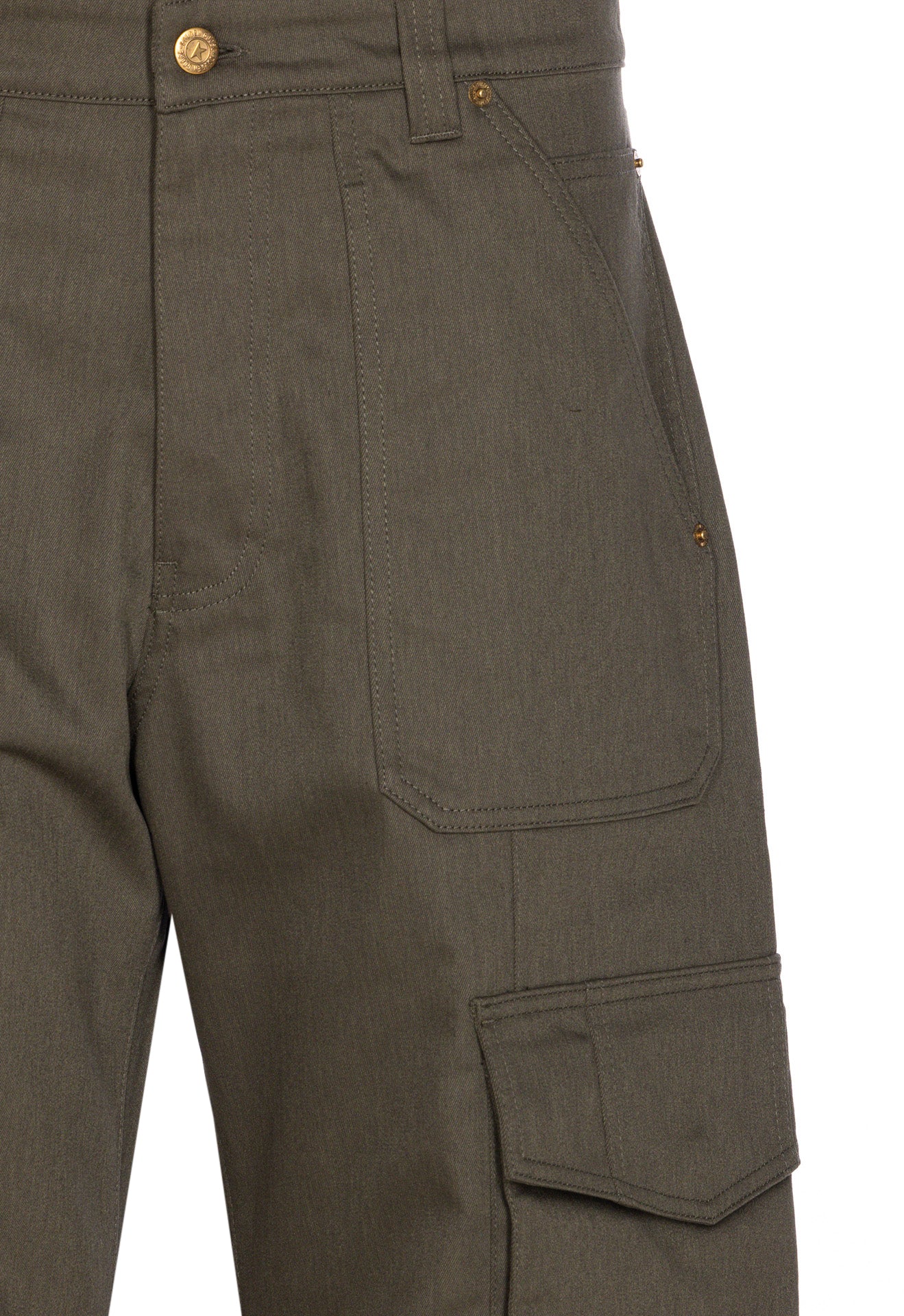 Golden Goose Trousers Green Elastomultiester