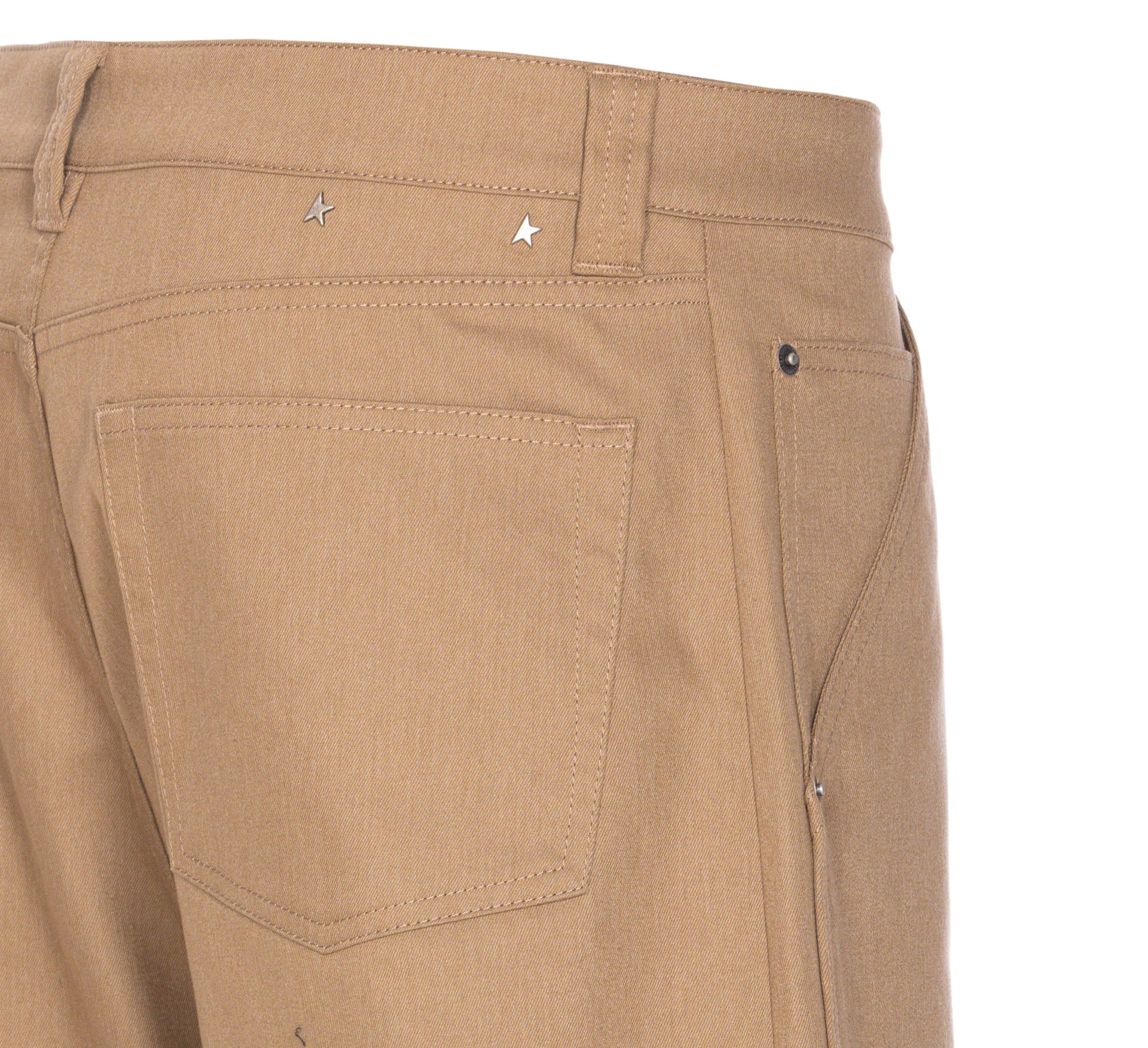 Golden Goose Trousers Beige Elastomultiester