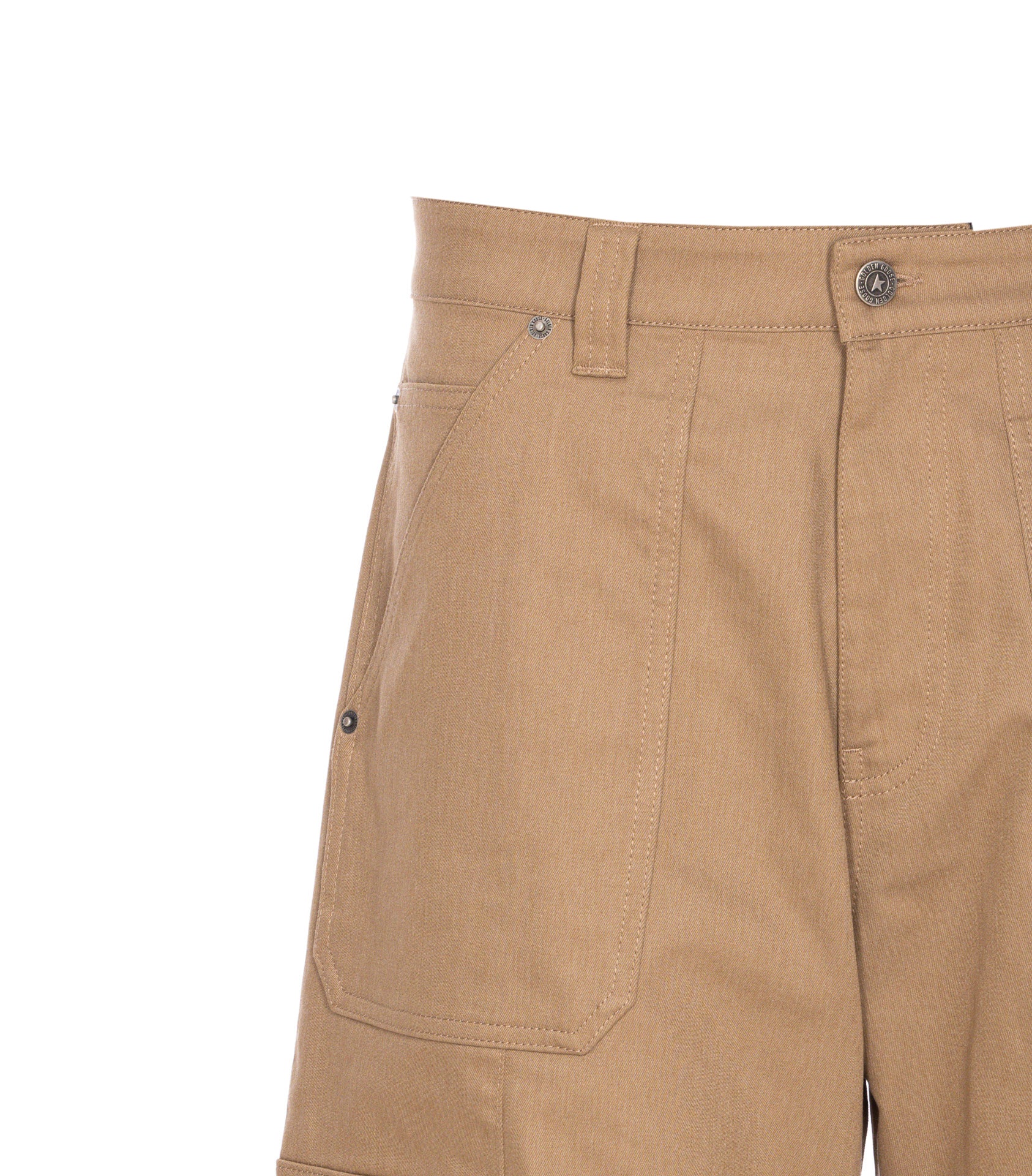 Golden Goose Trousers Beige Elastomultiester