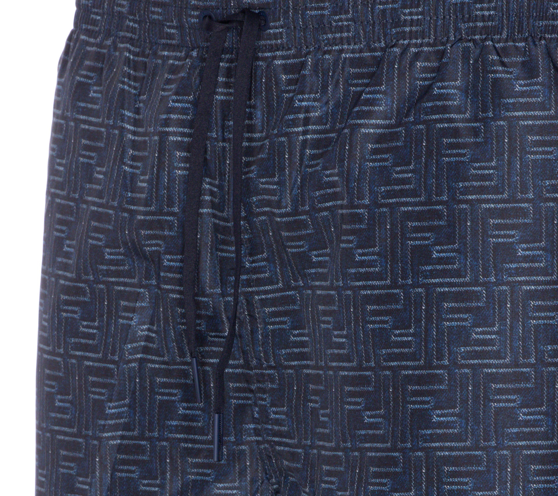 Fendi Shorts Blue Polyamide