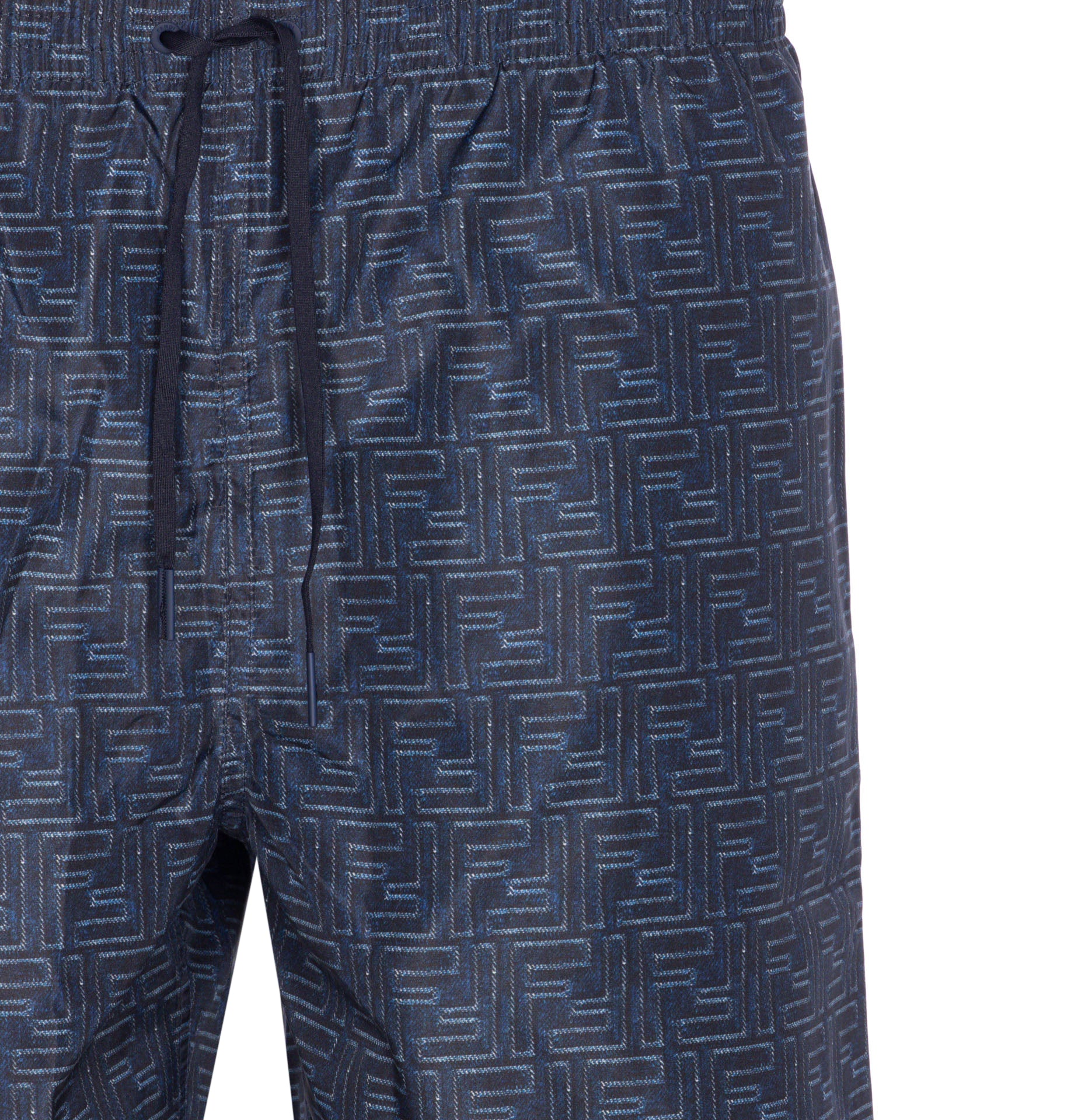 Fendi Shorts Blue Polyamide