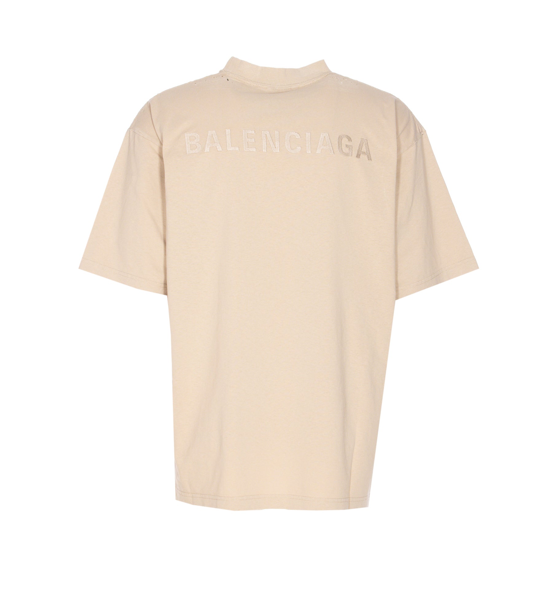 Balenciaga T-Shirts And Polos Beige Cotton