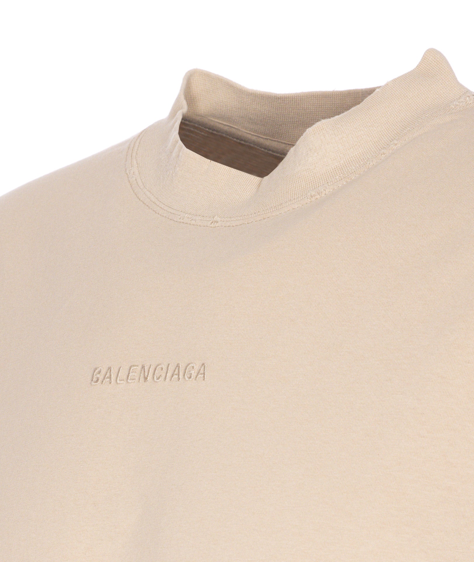 Balenciaga T-Shirts And Polos Beige Cotton
