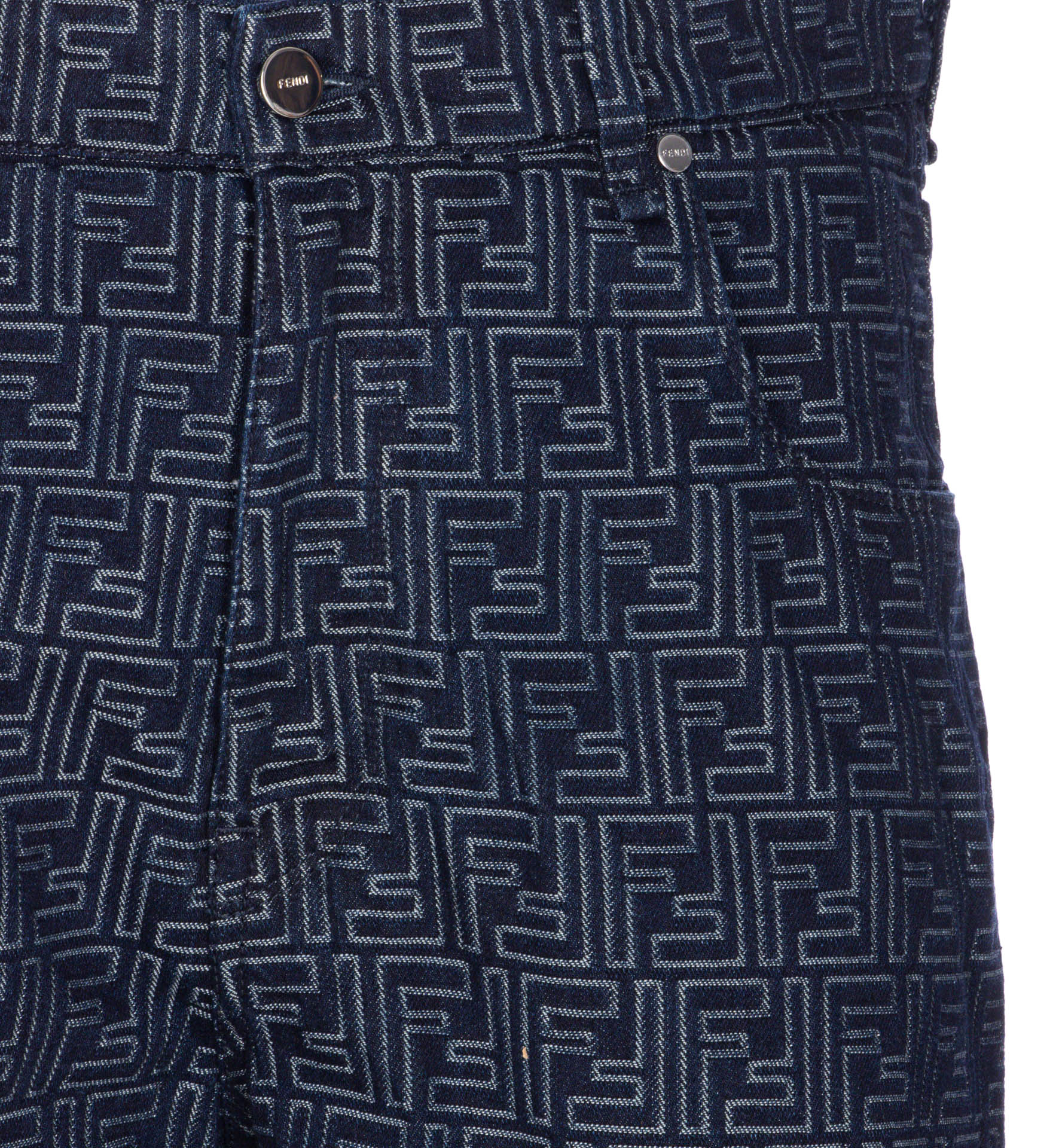 Fendi Shorts Blue Cotton