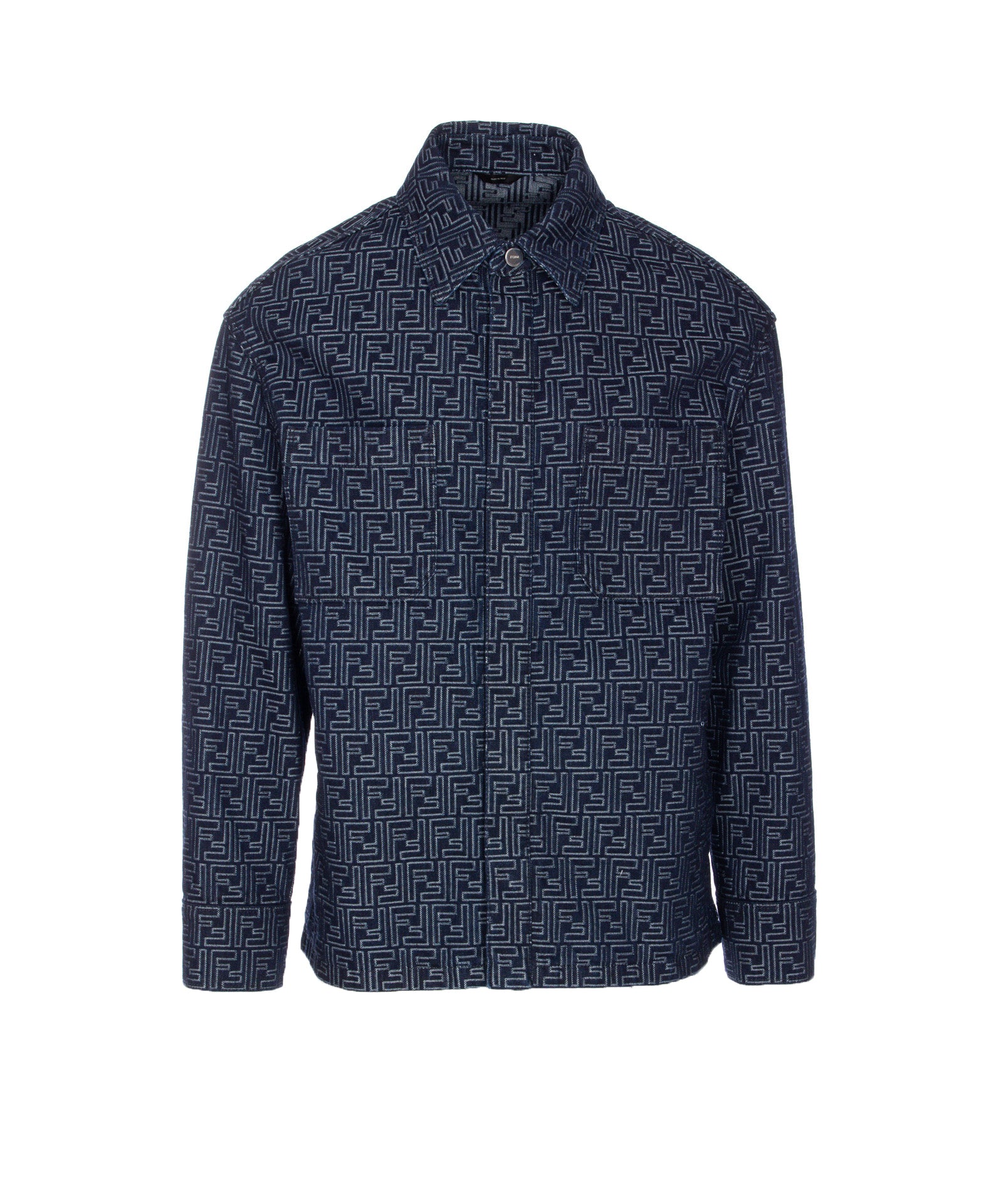 Fendi Jackets Blue Cotton