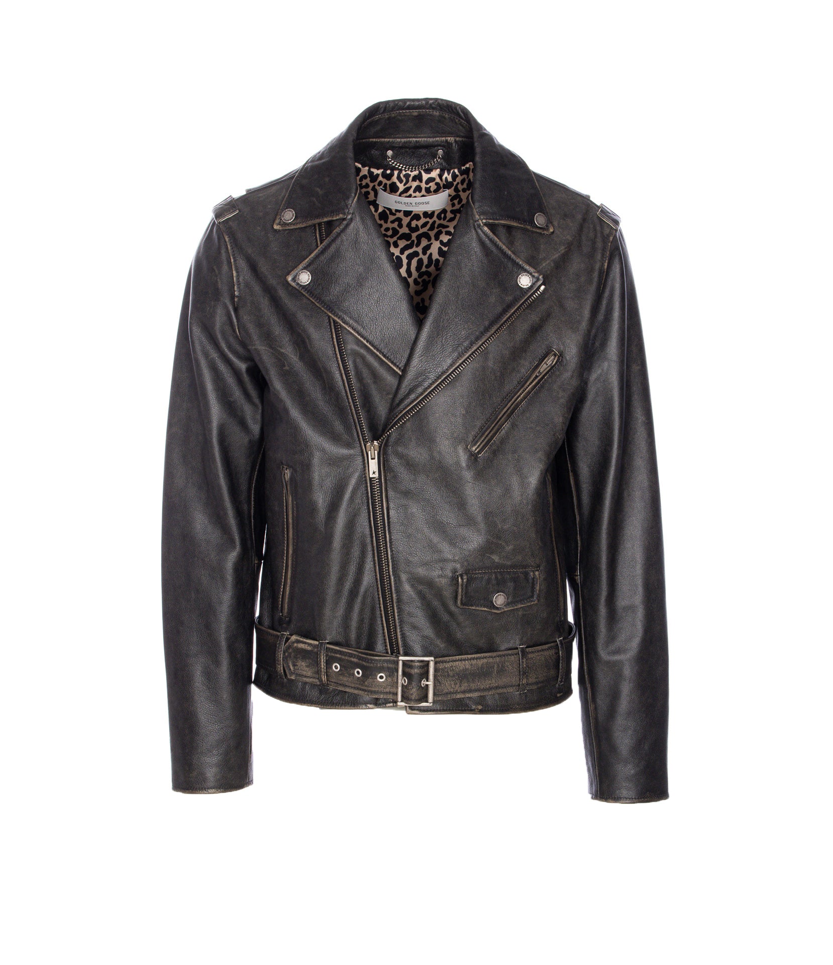 Golden Goose Jackets Black Cow Leather