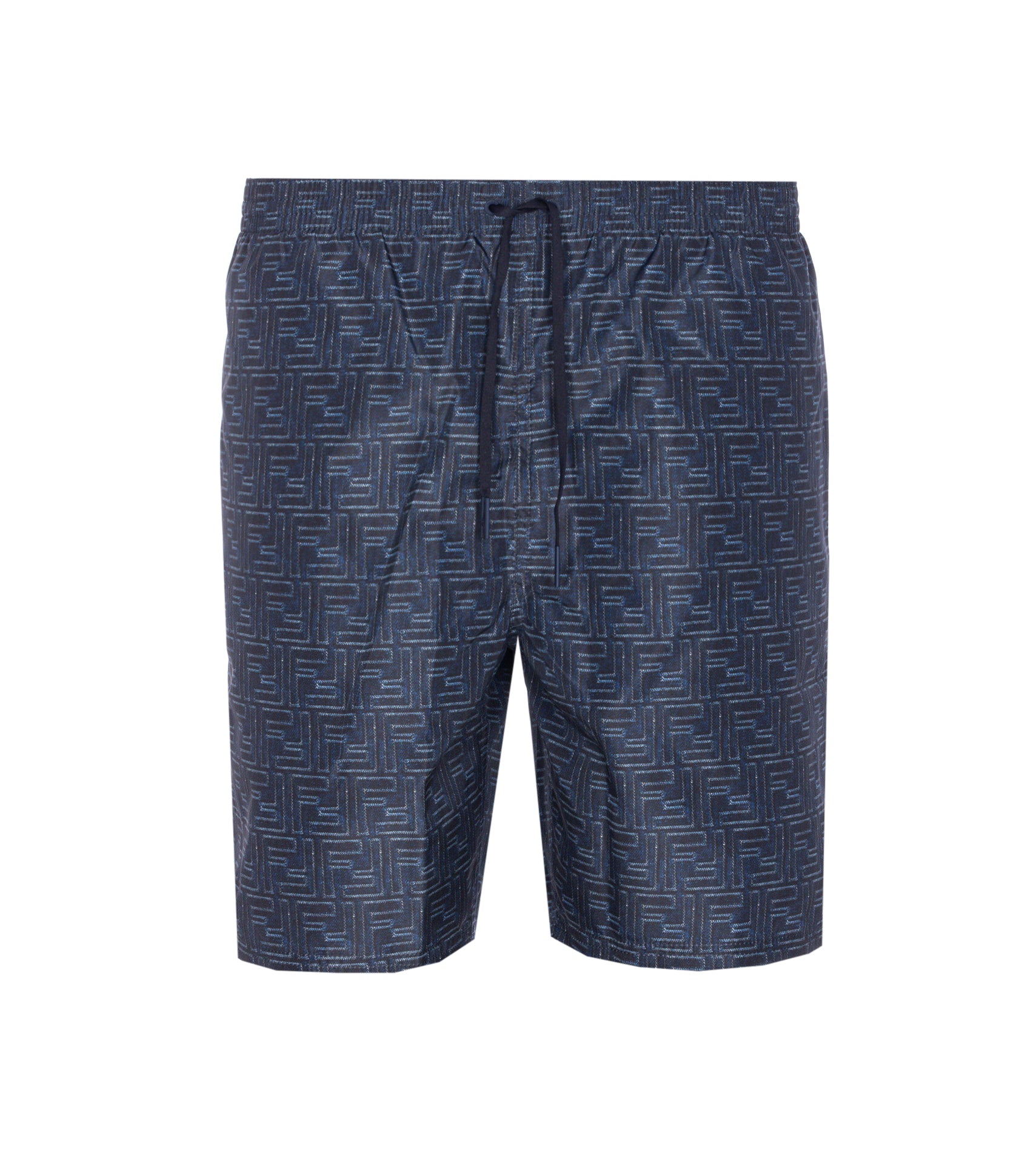 Fendi Shorts Blue Polyamide