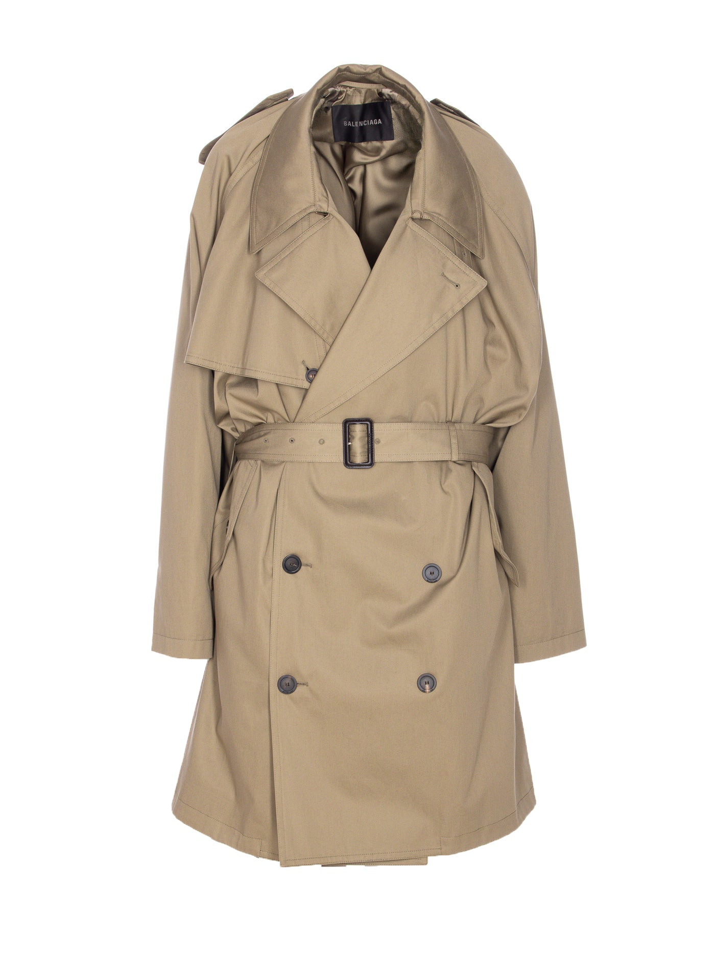 Balenciaga Coats Beige Cotton
