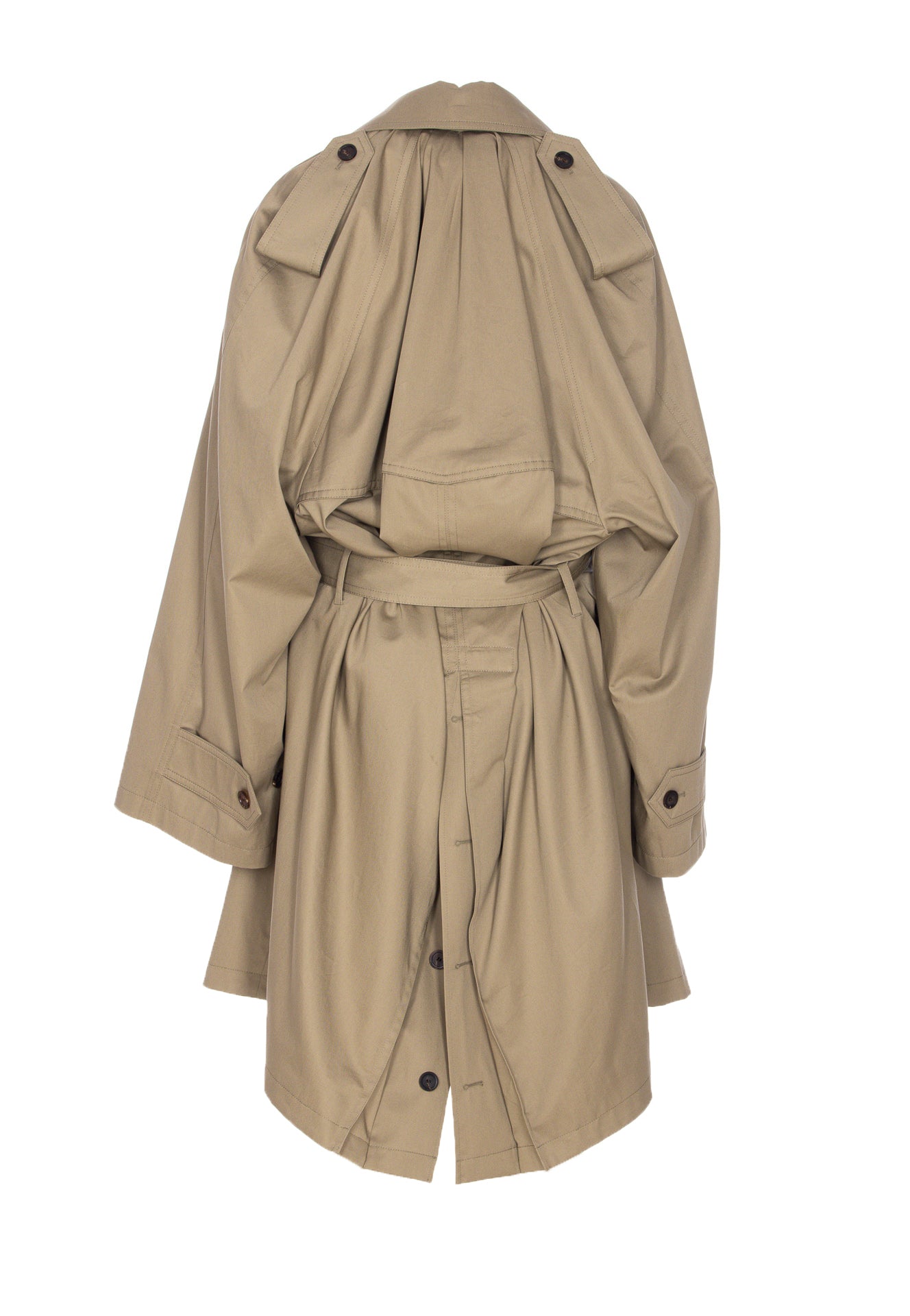 Balenciaga Coats Beige Cotton