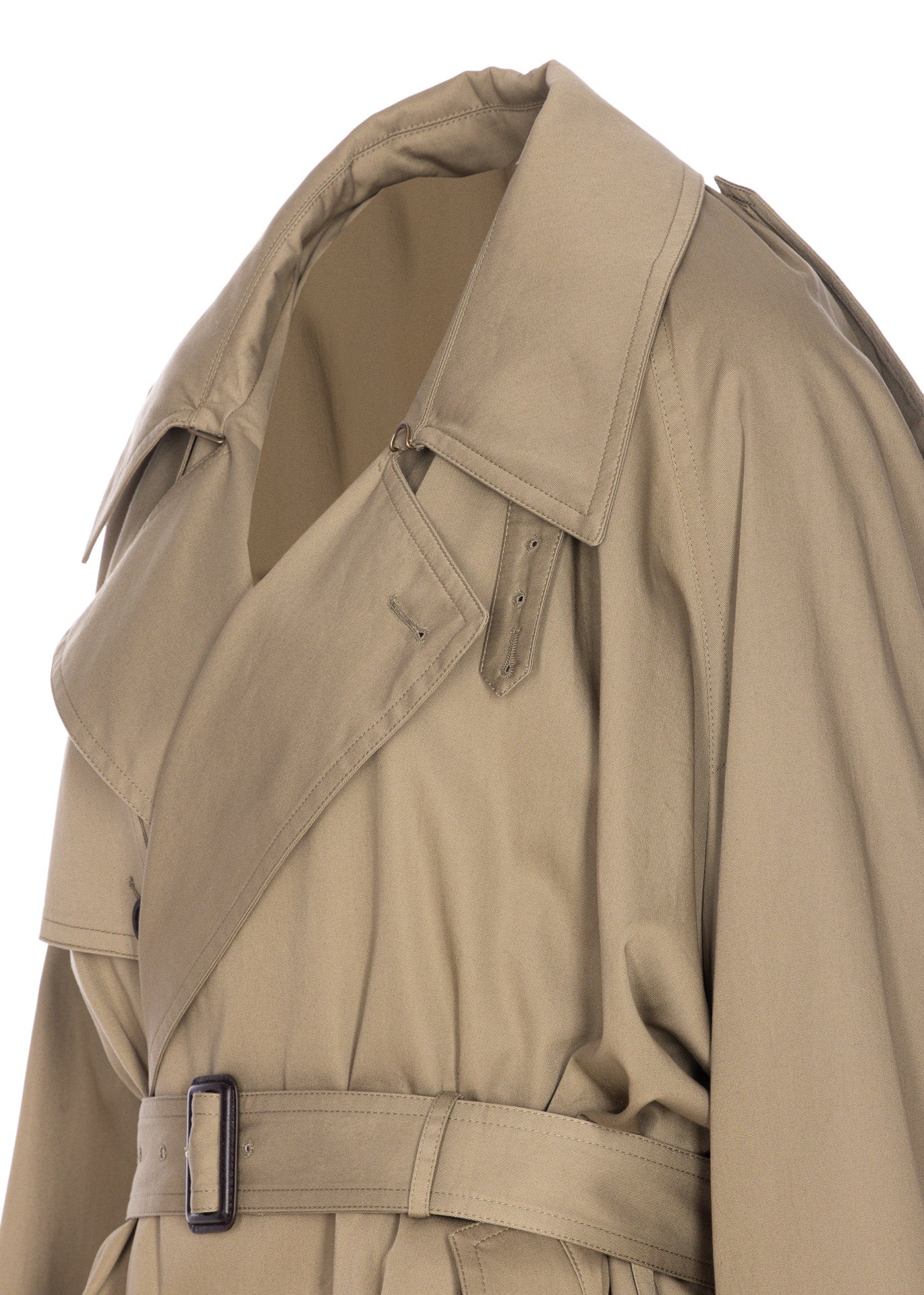 Balenciaga Coats Beige Cotton